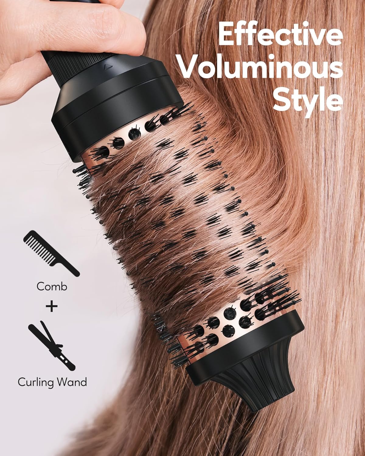 Terviiix PRO 5-Piece Thermal Brush Set for Voluminous Styling, Adjustable Temp, Detachable Heads - Image 3