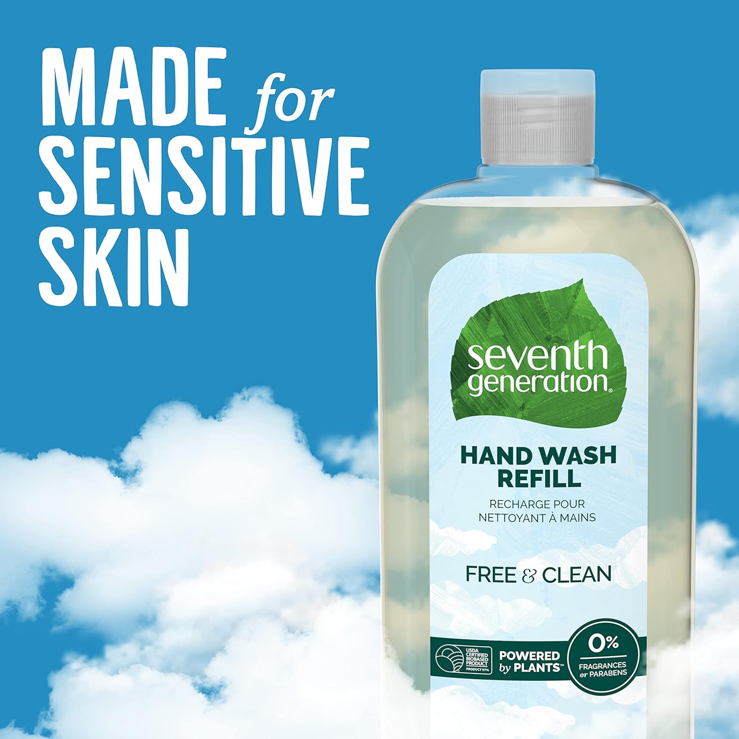 Seventh Generation Free & Clean Unscented Liquid Hand Wash Refill 24 fl oz - Image 3