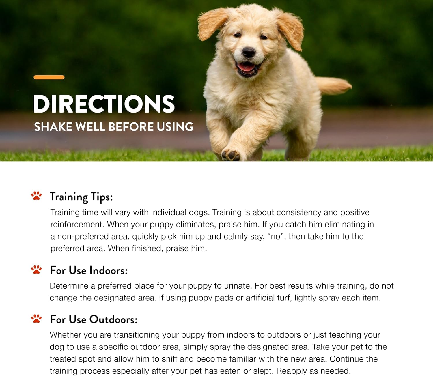 NaturVet β Potty Here Training Aid Spray | Attractive Scent Helps Train Puppies & Dogs Where To Potty | Formulated For Indoor & Outdoor Use | 32 oz - Image 7