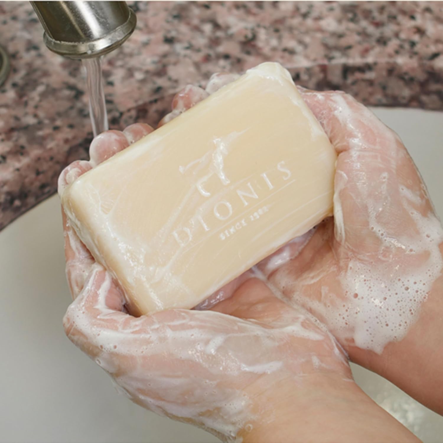 Dionis Goat Milk Water Flowers & Sea Salt Scented Hand and Body Soap Bar, Hydrating Moisturizing Wash for Sensitive Skin, Gentle Lasting Hydration, Cruelty Free, Paraben Free, Made in the USA, 6 oz - Image 7