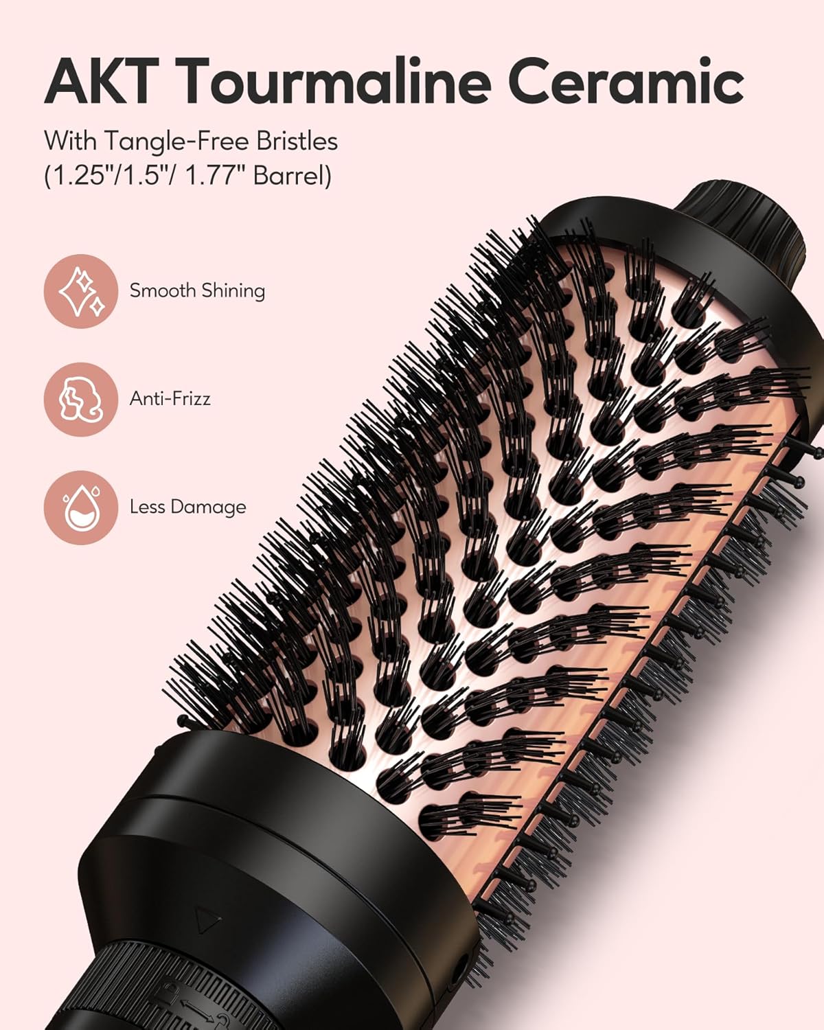 Terviiix PRO 5-Piece Thermal Brush Set for Voluminous Styling, Adjustable Temp, Detachable Heads - Image 4