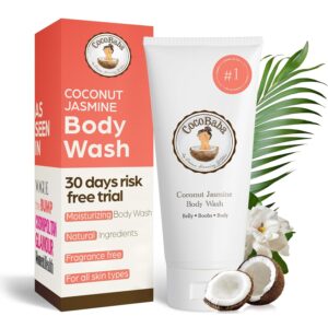 CocoBaba Coconut Jasmine Body Wash | Natural Body Wash for Women | Hydrating Body Wash | Nourishes Dry Skin & Gently Cleanses | Sulfate Free, Paraben Free, Dye Free