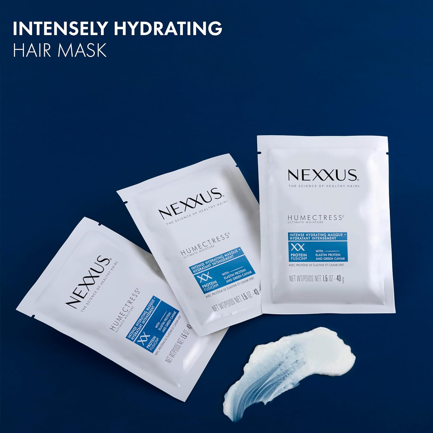 Nexxus Humectress Moisturizing Hair Masque for Dry Hair Pack of 10 deep conditioning hair treatment 1.5 oz - Image 4