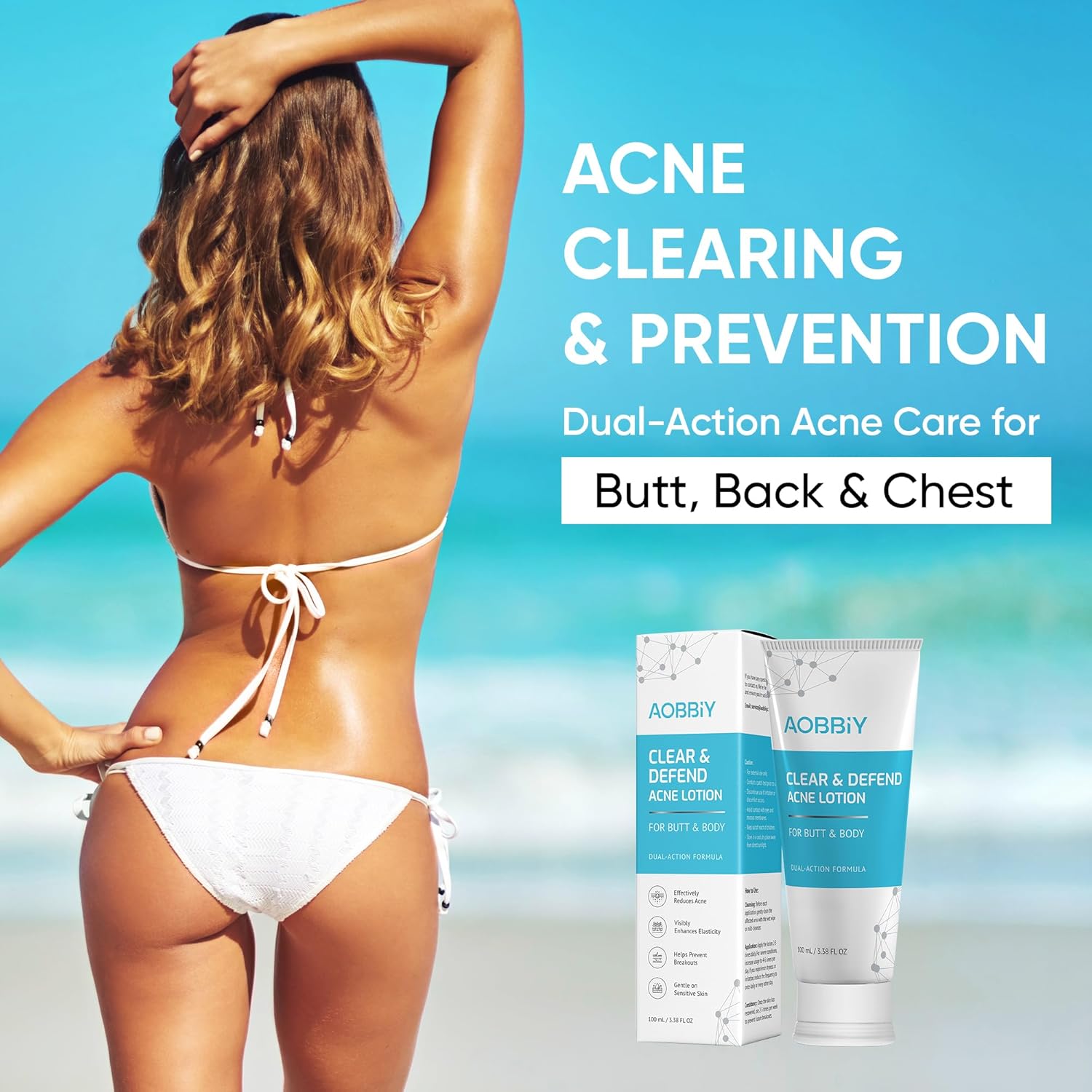 All Ages Butt Acne Clearing Treatment Cream 4 oz with Salicylic Acid Niacinamide - Image 5