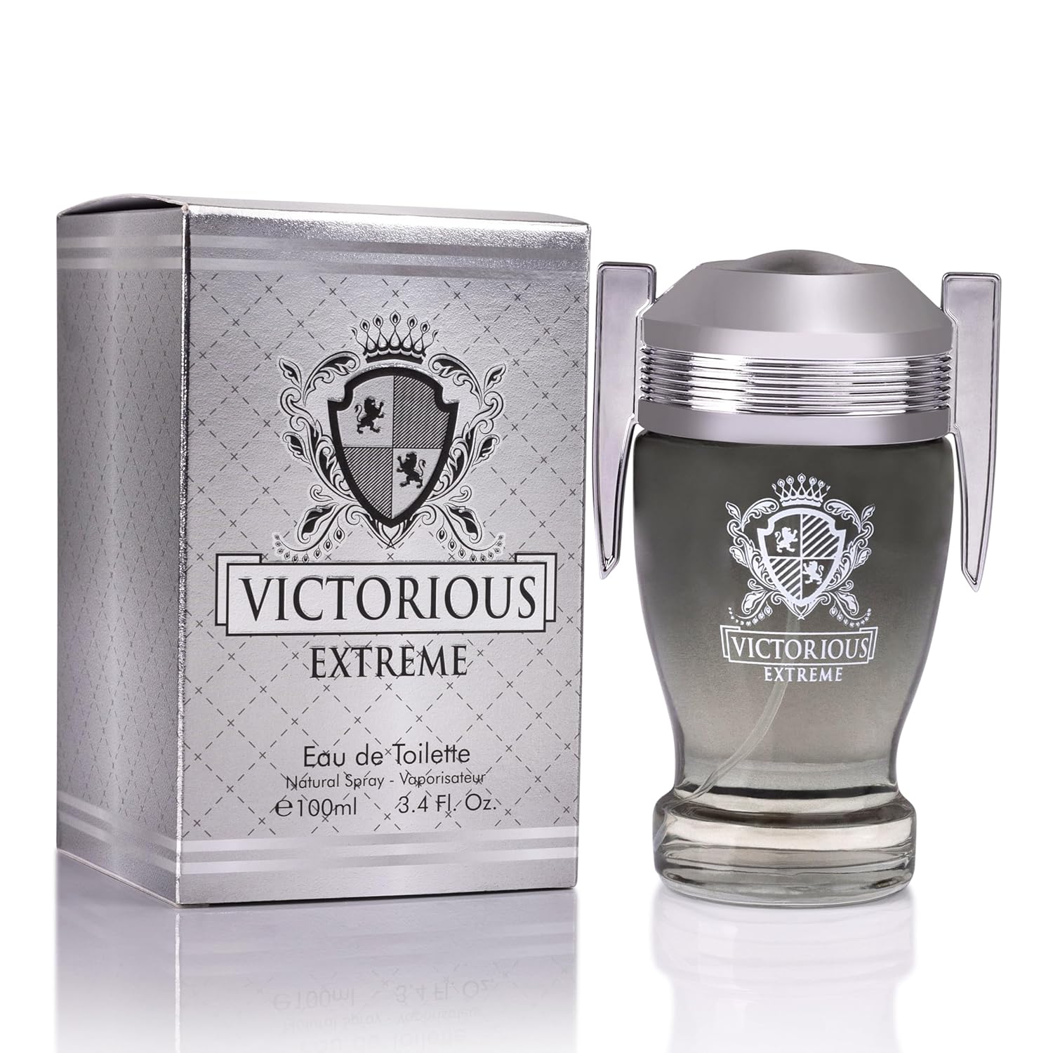 Victorious Extreme for Men Eau De Toilette - Formulated Using the Finest, Prime Ingredients - Fruity, Salty Fragrance - Black pepper & Fresh Orange Blossom - Packaged in a 100% Recycled Paper