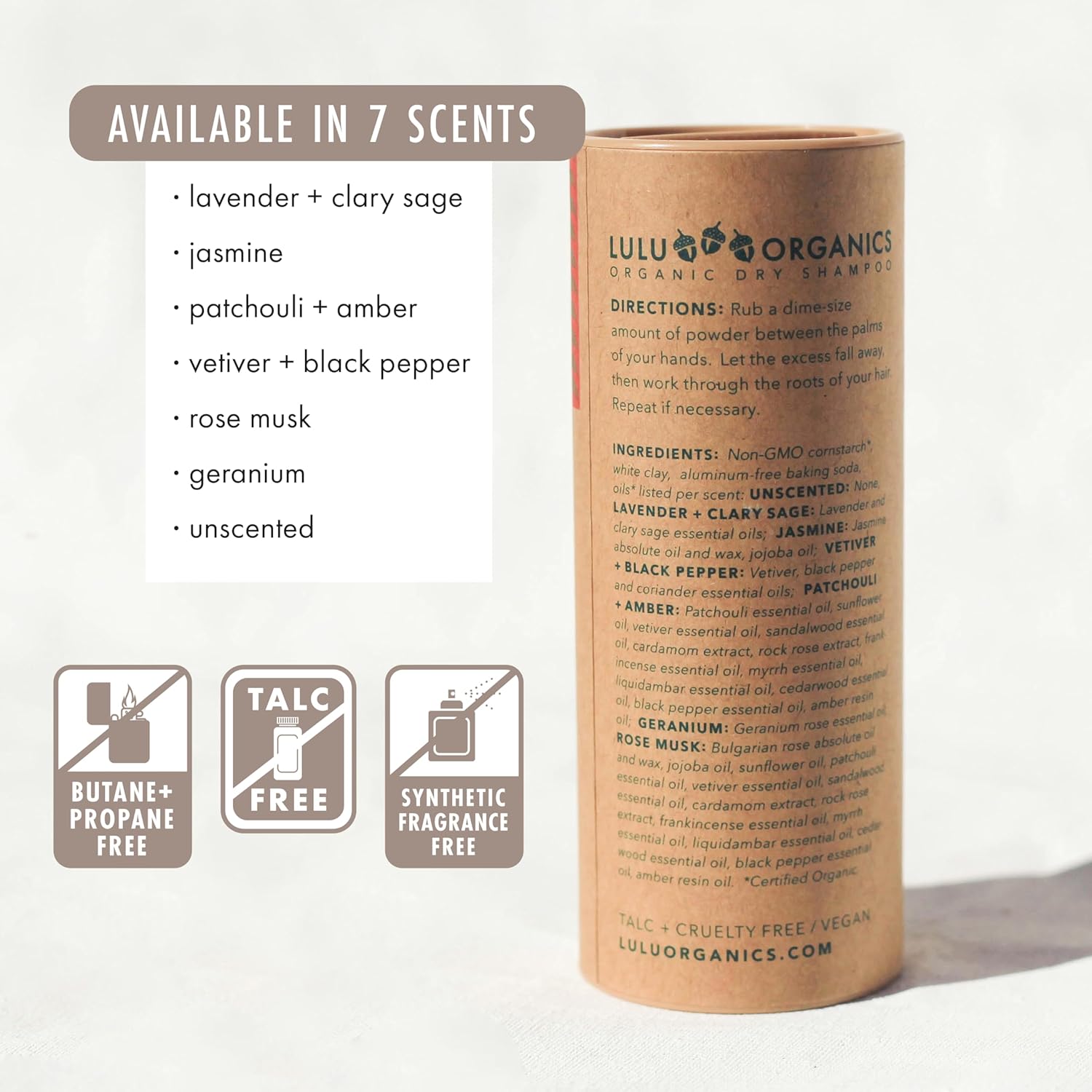 Non Aerosol Dry Shampoo Powder for Dark, Blonde and Oily Hair, All Natural Organic Hair and Body Powder, Paraben &Talc free No White Cast Synthetic Fragrance, Geranium - 4oz - Image 7