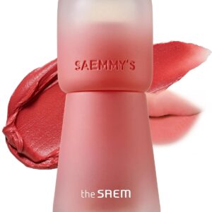 THESAEM Saemmy's Crema Velvet Tint 03 Peach Brew – Matte Lip Cream Velvet Finish Lip Makeup with Natural Plumping Effect - Long Lasting Smooth Fluffy Lips, 0.1oz.