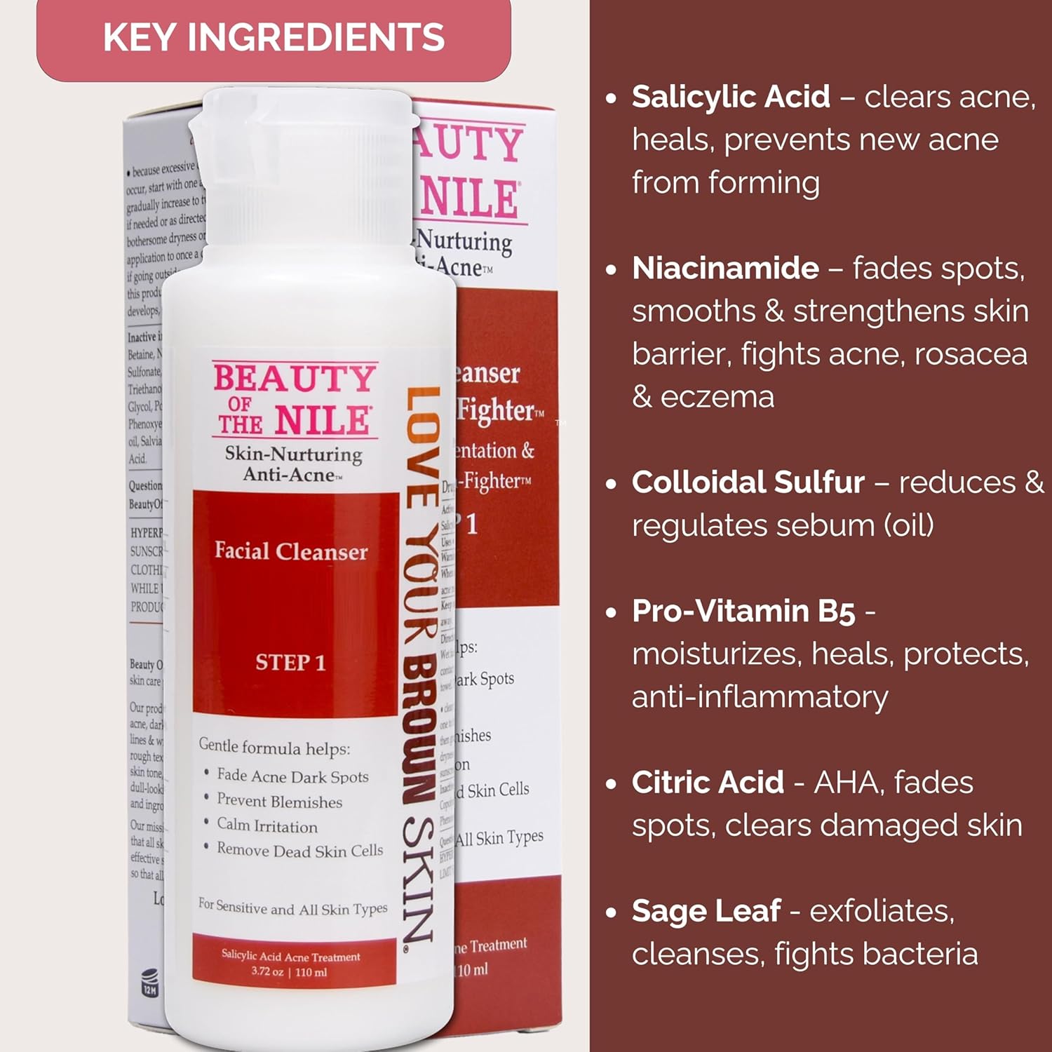 Oily Skin Salicylic Acid Facial Cleanser and Acne Fighter, 3.72 Oz Size - Image 4