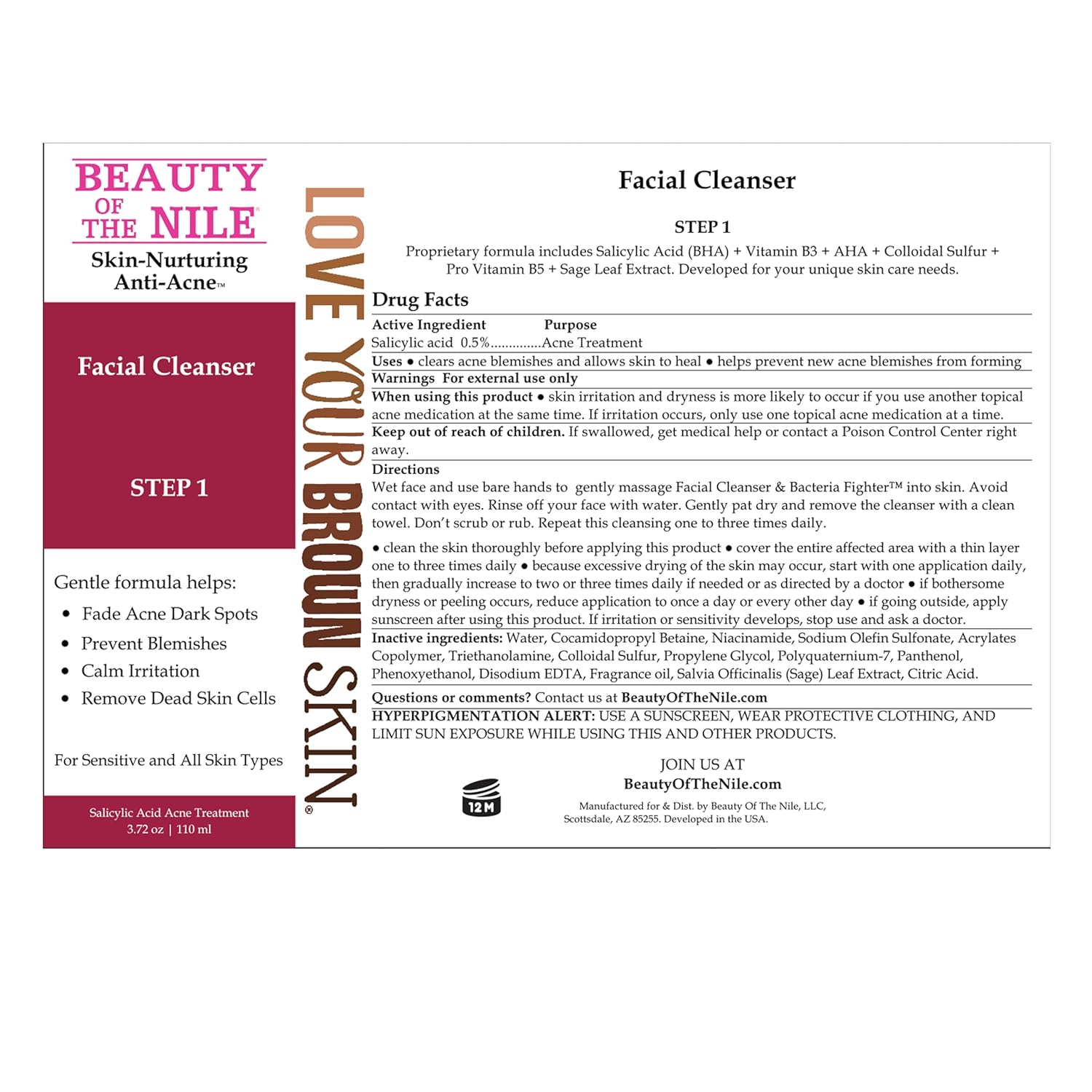Oily Skin Salicylic Acid Facial Cleanser and Acne Fighter, 3.72 Oz Size - Image 8