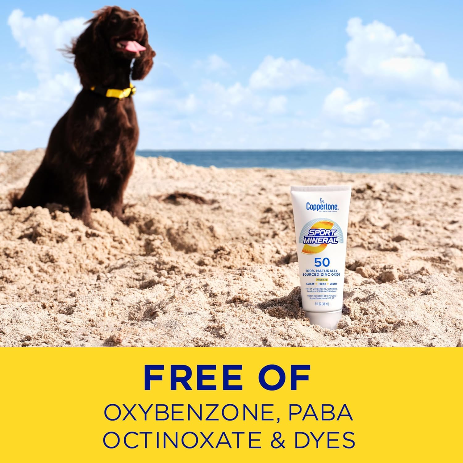 Coppertone SPORT SPF 50 Sunscreen Lotion, 5 Fl Oz, Water Resistant Formula - Image 8