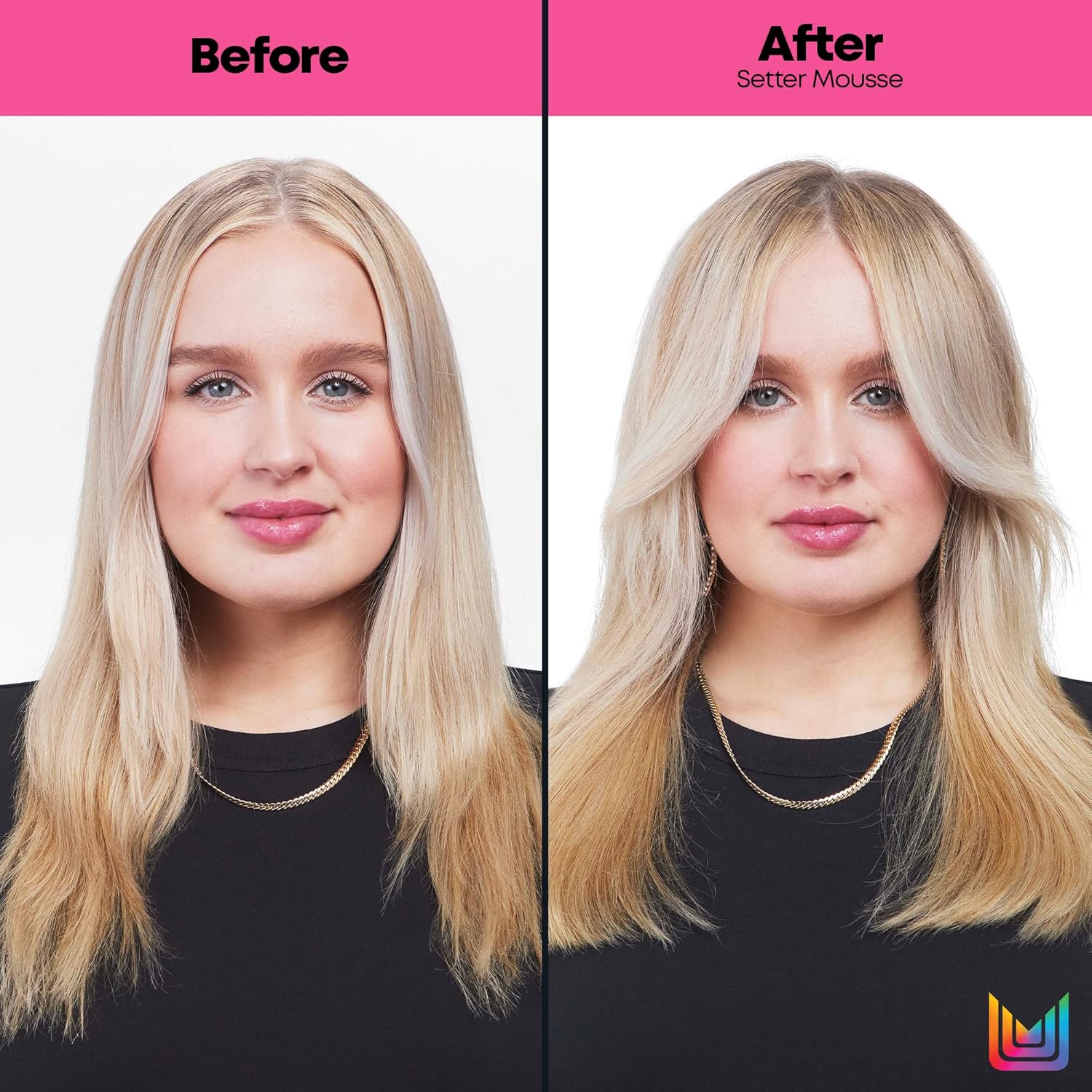 Matrix Setter Mousse - Provides Volumizing Lift and Shine, Humidity Resistant and Controls Frizz, For All Hair Types, Professional Hair Styling and Salon Styling Mousse, 8.2 Oz - Image 3