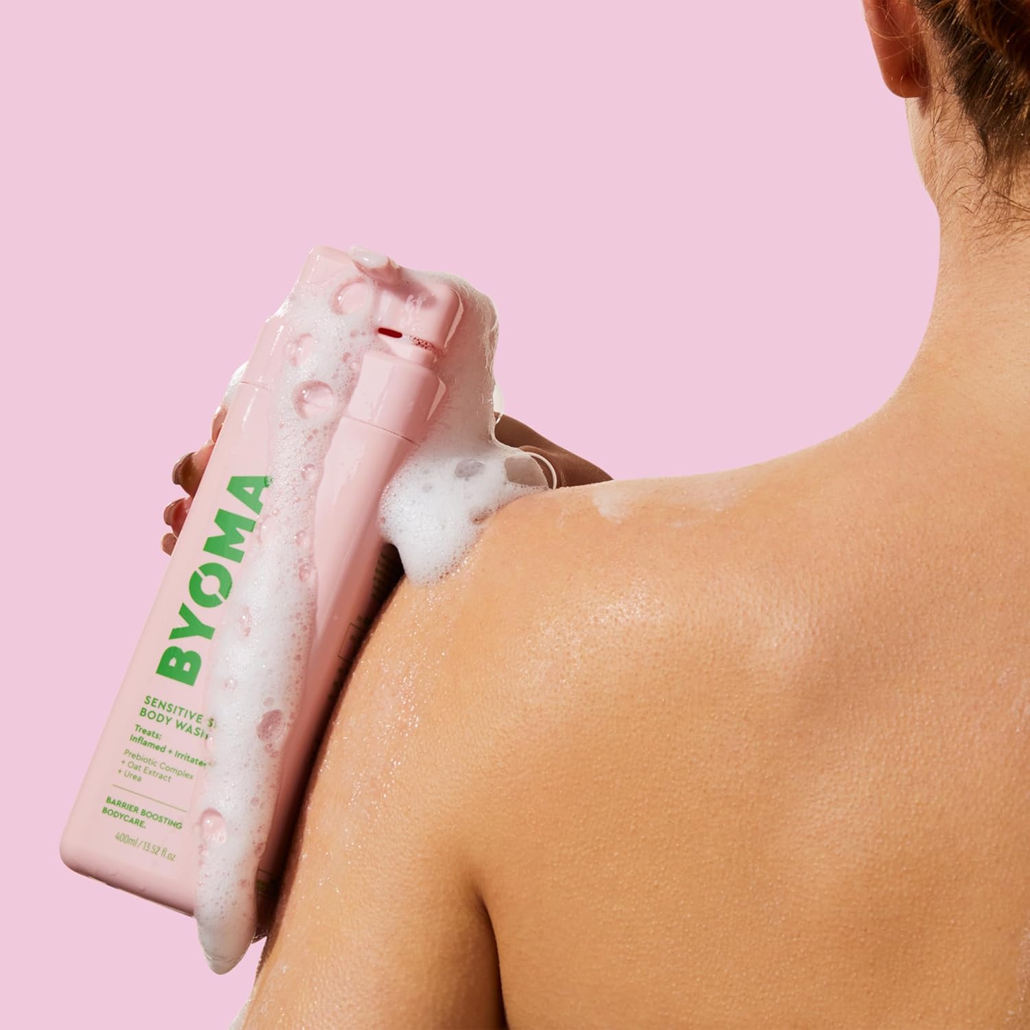 BYOMA Sensitive Body Wash - For Delicate, Irritated Skin - Creamy, Fragrance-Free Cleanser with Colloidal Oat & Urea - Soothes & Relieves Itching - Skin Barrier Support - 16.9 fl oz - Image 3
