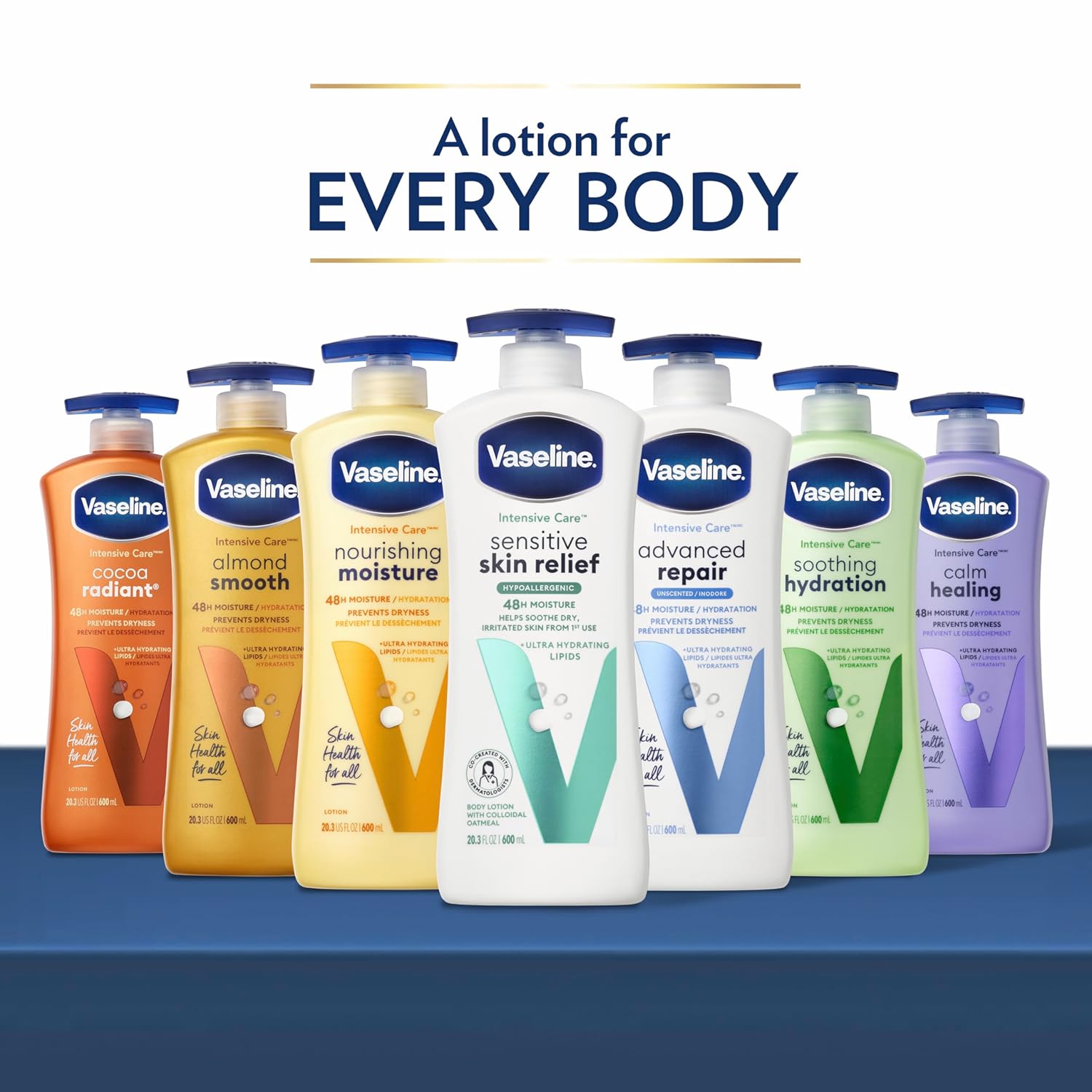 Vaseline Intensive Care Body Lotion for Dry Skin Advanced Repair Unscented Lotion Made with Ultra-Hydrating Lipids + Vaseline Jelly to Repair Extremely Dry Skin 10 oz - Image 6