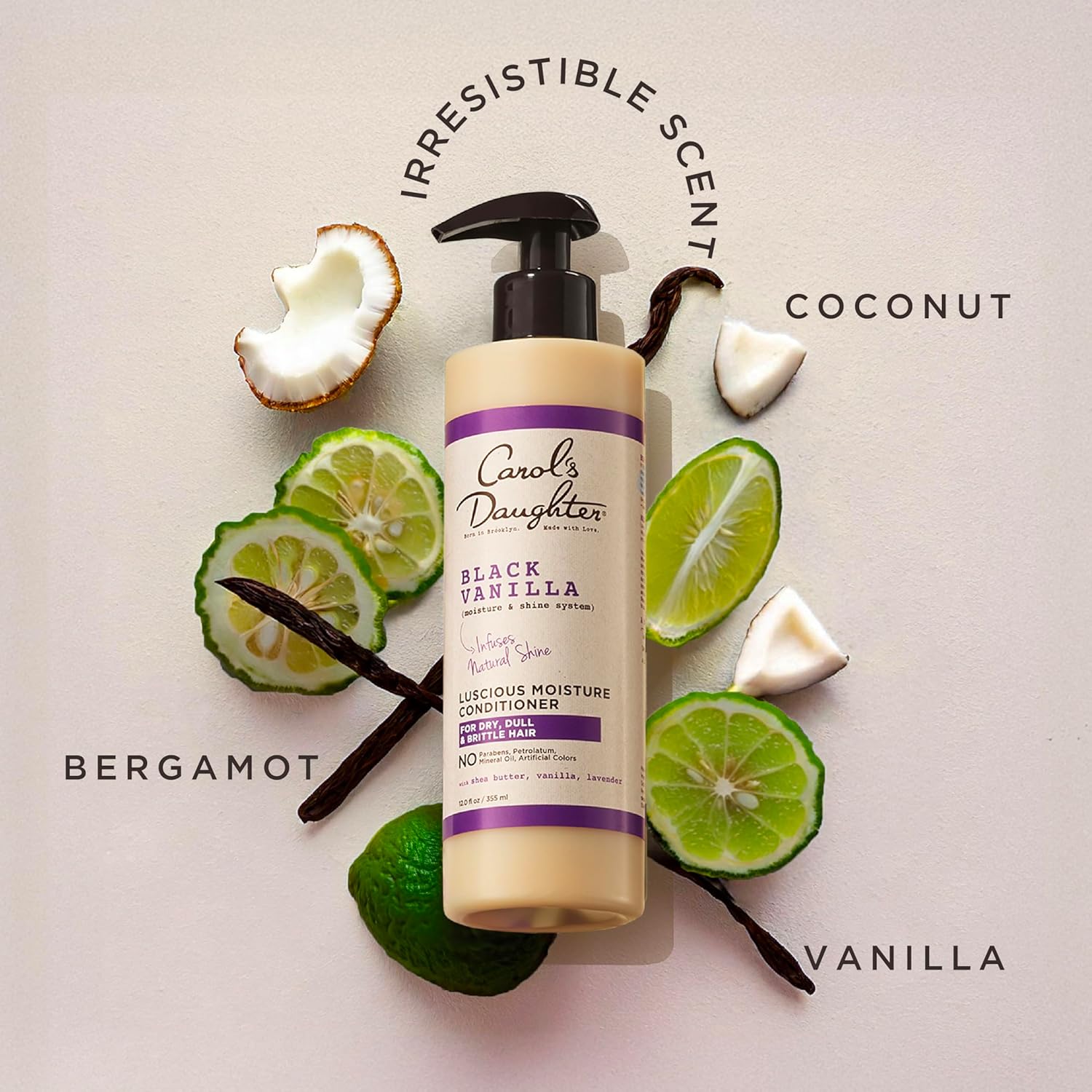 Carol's Daughter Black Vanilla Sulfate-Free Conditioner for Curly, Wavy, Natural, Dry, Damaged Hair, 12 Fl Oz - Image 6