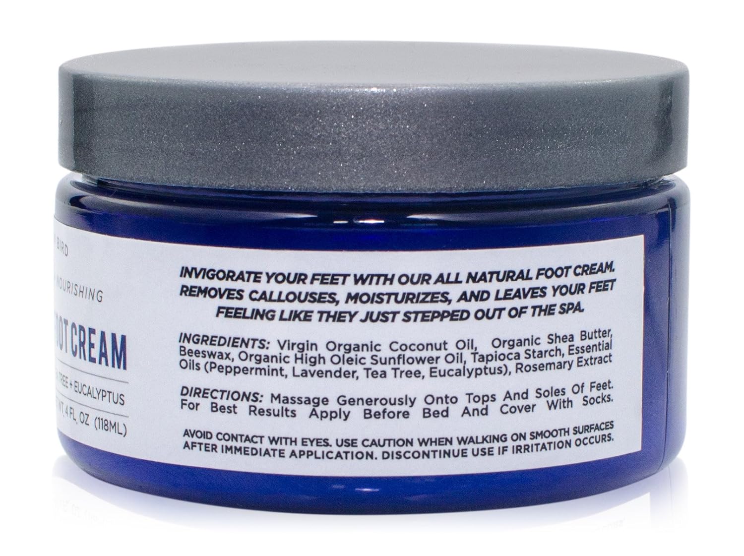 Yellow Bird Natural Foot Cream - For Dry and Cracked Feet Repair. Organic Athlete’s Foot Balm. Salve Moisturizer for Heel Care & Callus Treatment with Tea Tree Oil & Peppermint Essential Oils - Image 7