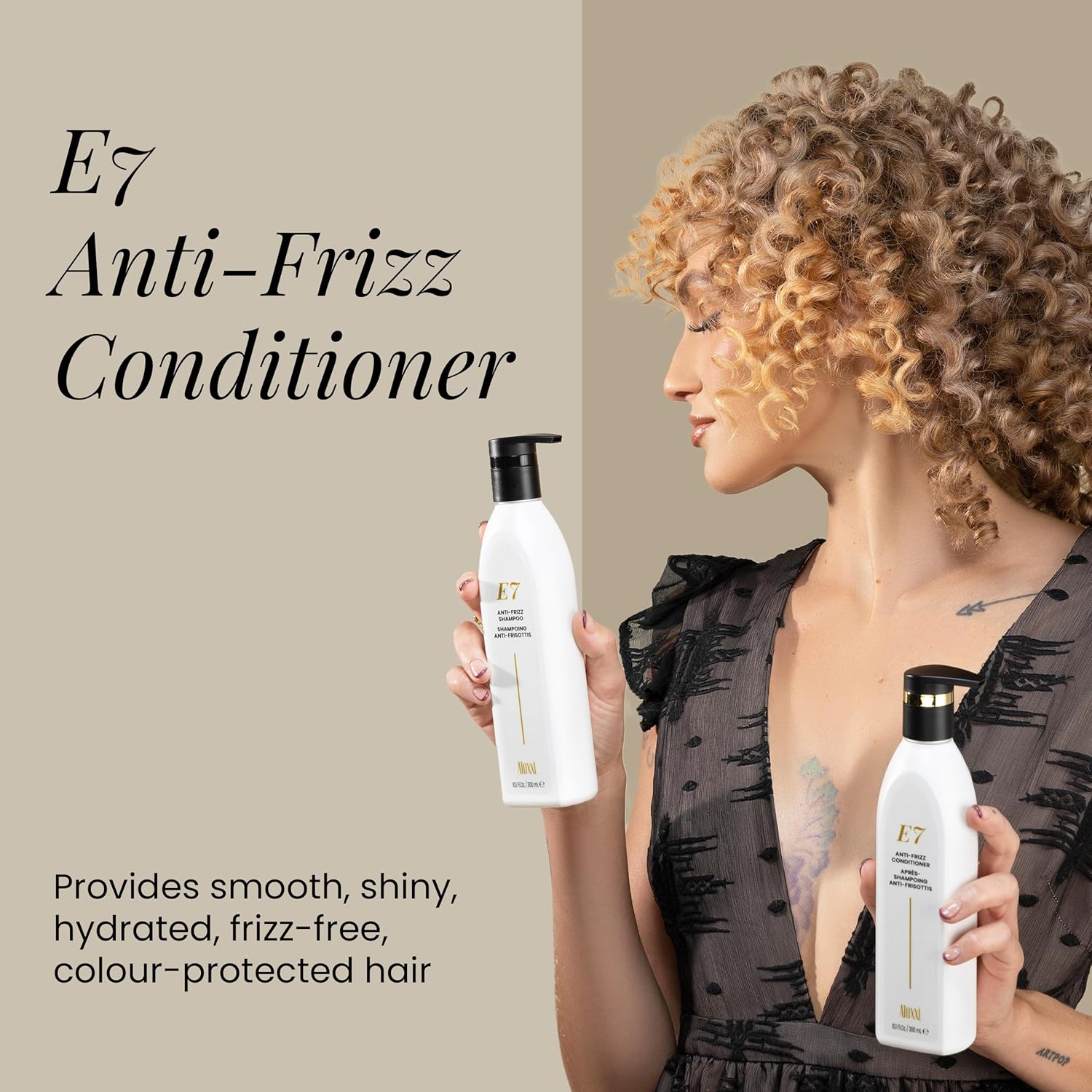 ALOXXI E7 Anti-Frizz Conditioner 33.8 Fl Oz Moisturizing with 7 Essential Oils Paraben-Free - Image 2