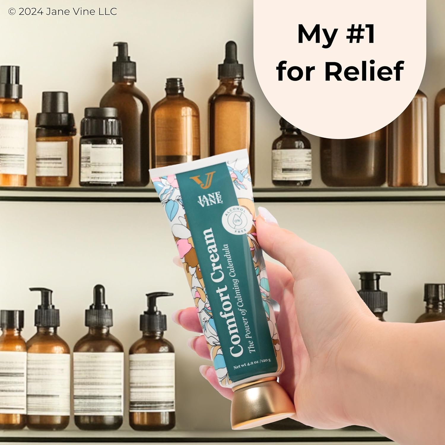 Soothing 4.2 oz Calendula Cream for Radiation and Sunburn Relief Unscented - Image 5