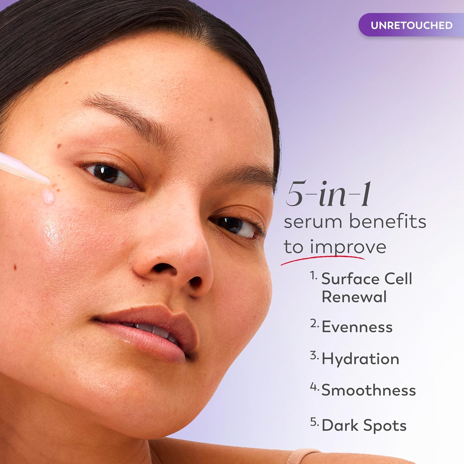 Olay Super Serum Night Repair, Fragrance-Free - Niacinamide, Peptide, Salicylic & Lactic Acid, Glycerin β- 5-in-1 Skin Care Benefits - Hydrating, Evens Tone, Reduces Dark Spots, Anti-Aging, 1.0 Oz - Image 2