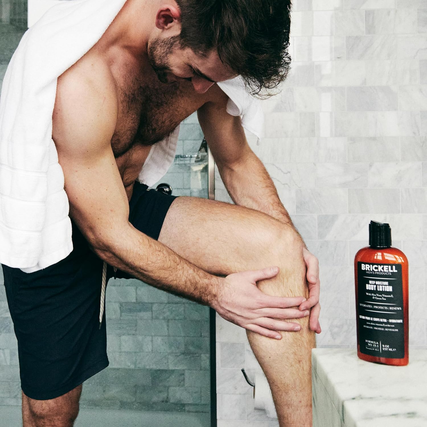 Brickell Men's Deep Moisture Body Lotion for Men, Natural and Organic Protects and Hydrates Dry Skin, 8 Ounce, Unscented - Image 5