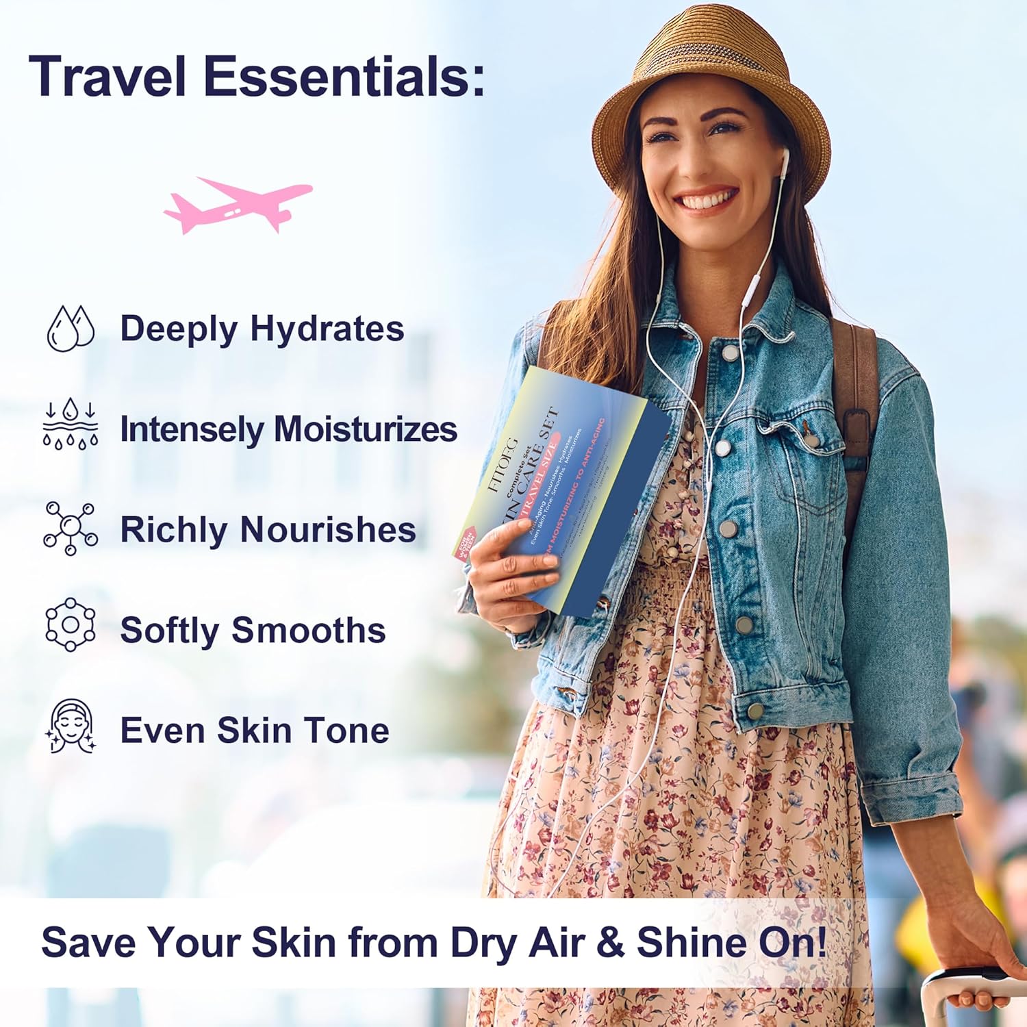 Teen and Women's Hydrating Skincare Set Kit, Travel Size Gentle Care Essentials - Image 6