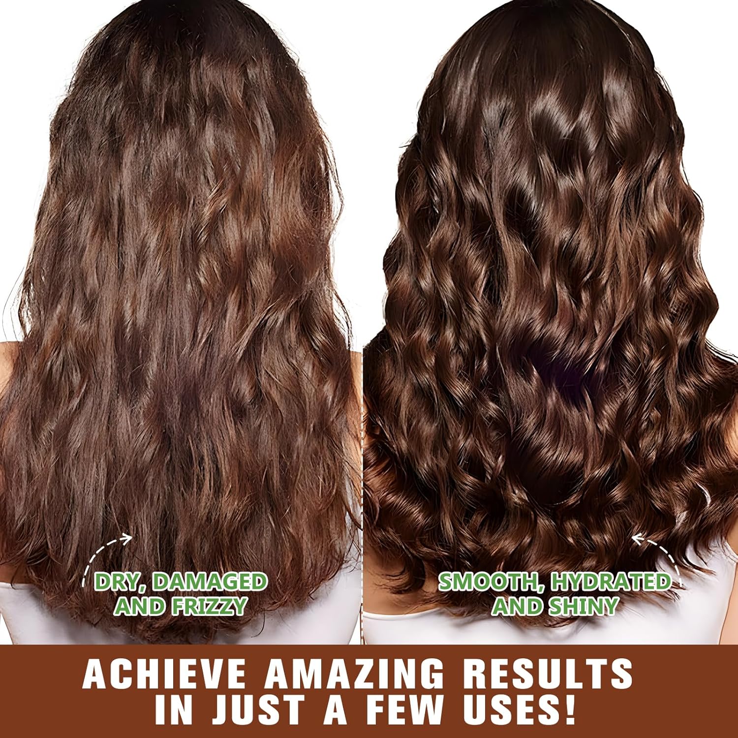Collagen Hair Mask Deep Repair Conditioning, Hair Treatment Mask Calms and Relaxes the Scalp, Hair Mask with Argan Oil for Dry Damaged Hair All Hair Types, Nourish and Moisturize Hair & Scalp - Image 7