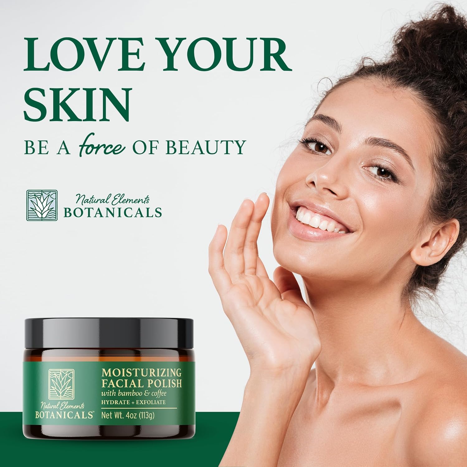 Moisturizing Bamboo and Coffee 2-in-1 Gentle Facial Scrub 4 oz - Image 4