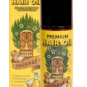 MEDIALL Premium Oil for Frizzy & Damaged Hair | Regrowth Tonic | Hydrating & Moisturizing Growth Serum w/Coconut, Argan, Avocado, Camellia Seed & Olive Oils (1.85 fl oz)