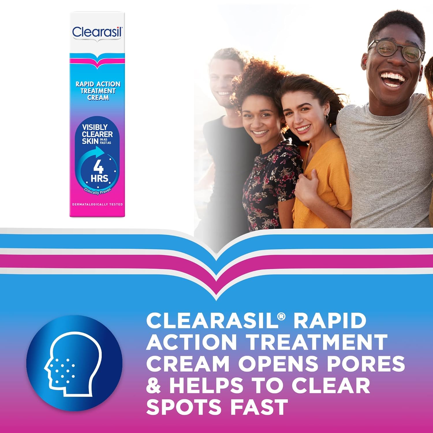Clearasil Ultra Rapid Action Gel - Salicylic Acid Skin Moisturizer for Adults, Exfoliating & Smoothing, 25ml - Image 3
