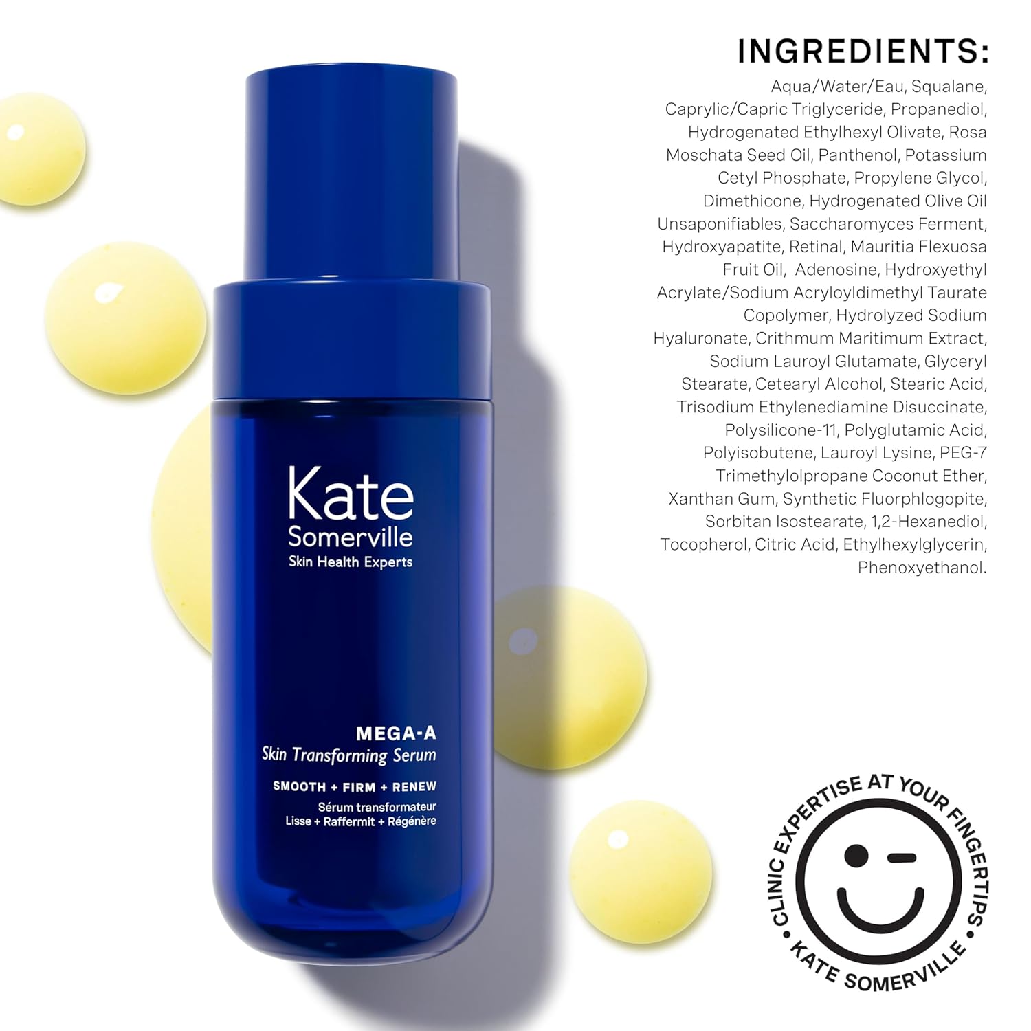 Kate Somerville Mega-A Skin Transforming, Anti-Aging Serum with Hyaluronic Acid For Uneven Texture and Wrinkles, 1 Fl. Oz - Image 9