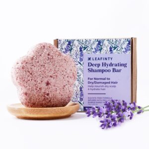 Shampoo Bars for Hair Growth, Solid Shampoo Bar for Dry & Damaged Hair, Shampoo Bar with Holder, Deep Hydrating, Rebalance, Sulfate Free, Natural, Sustainable, Vegan, pH Balance, Zero Waste