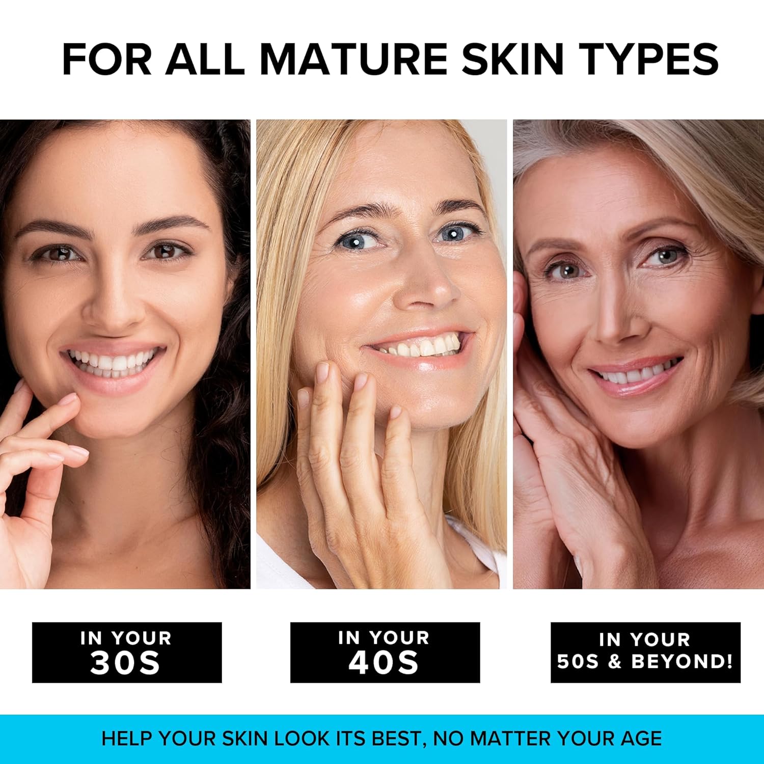 SimplyVital Collagen, Retinol & Hyaluronic Acid Cream - Anti-Aging Retinol Cream for Face, Neck & Décolleté - Made in USA - Daily Moisturizer Face Cream - 3.38 fl oz - Image 3