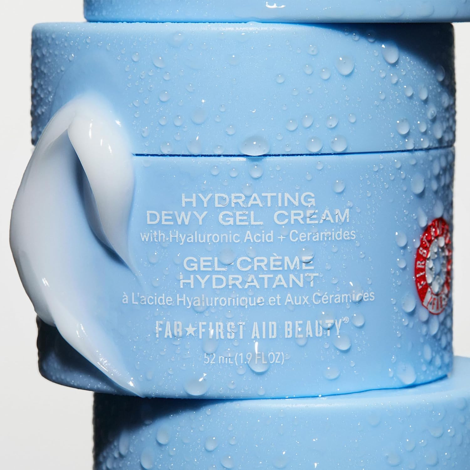 First Aid Beauty - Hydrating Dewy Gel Cream, Lightweight Oil-Free Facial Moisturizer with Hyaluronic Acid and Ceramides, Helps Reduce Excess Oil Build Up & Improve Skins Hydration, 1.7 oz - Image 4
