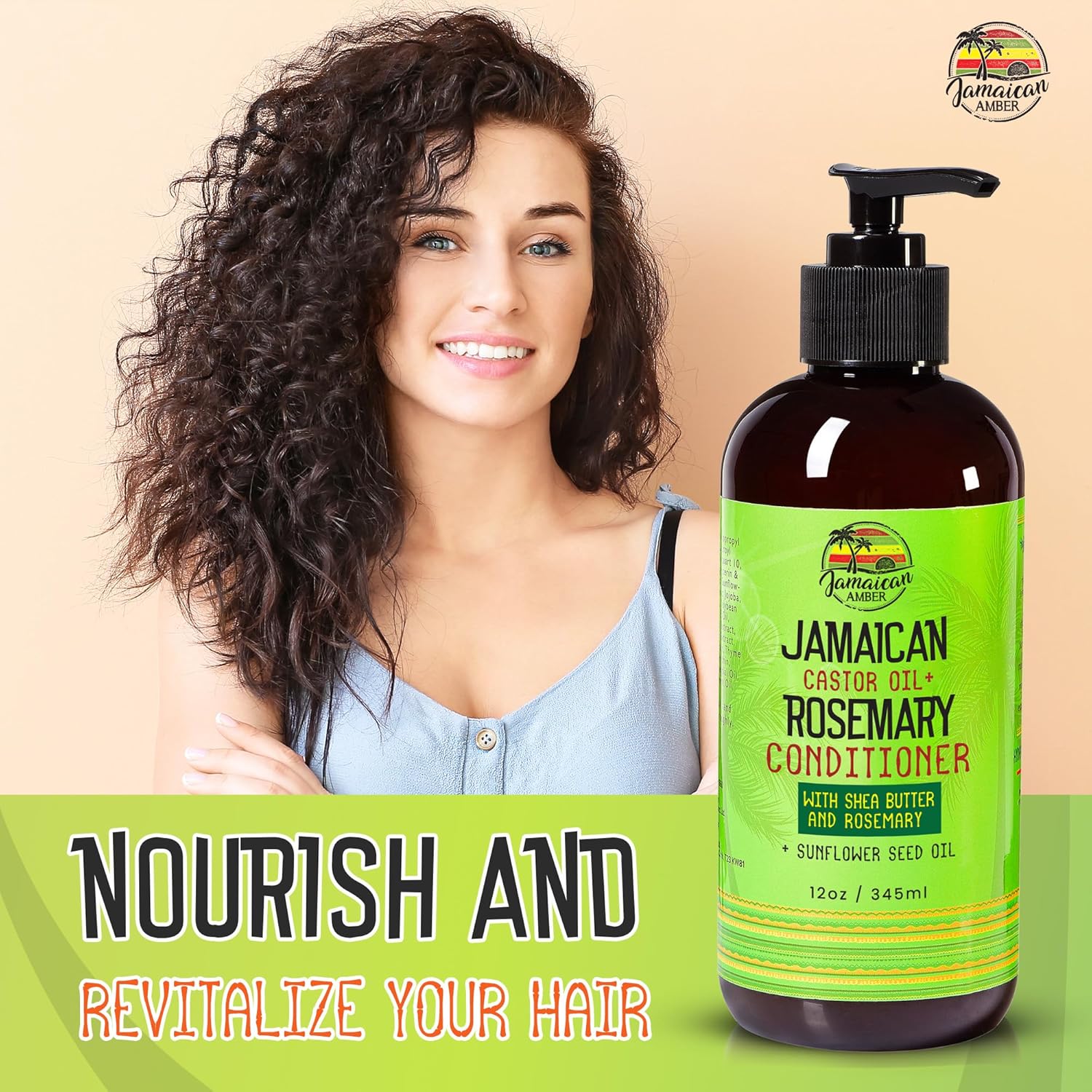 Rosemary Leave In Conditioner 8 fl oz Moisturizing Formula with Castor Oil and Shea Butter - Image 3