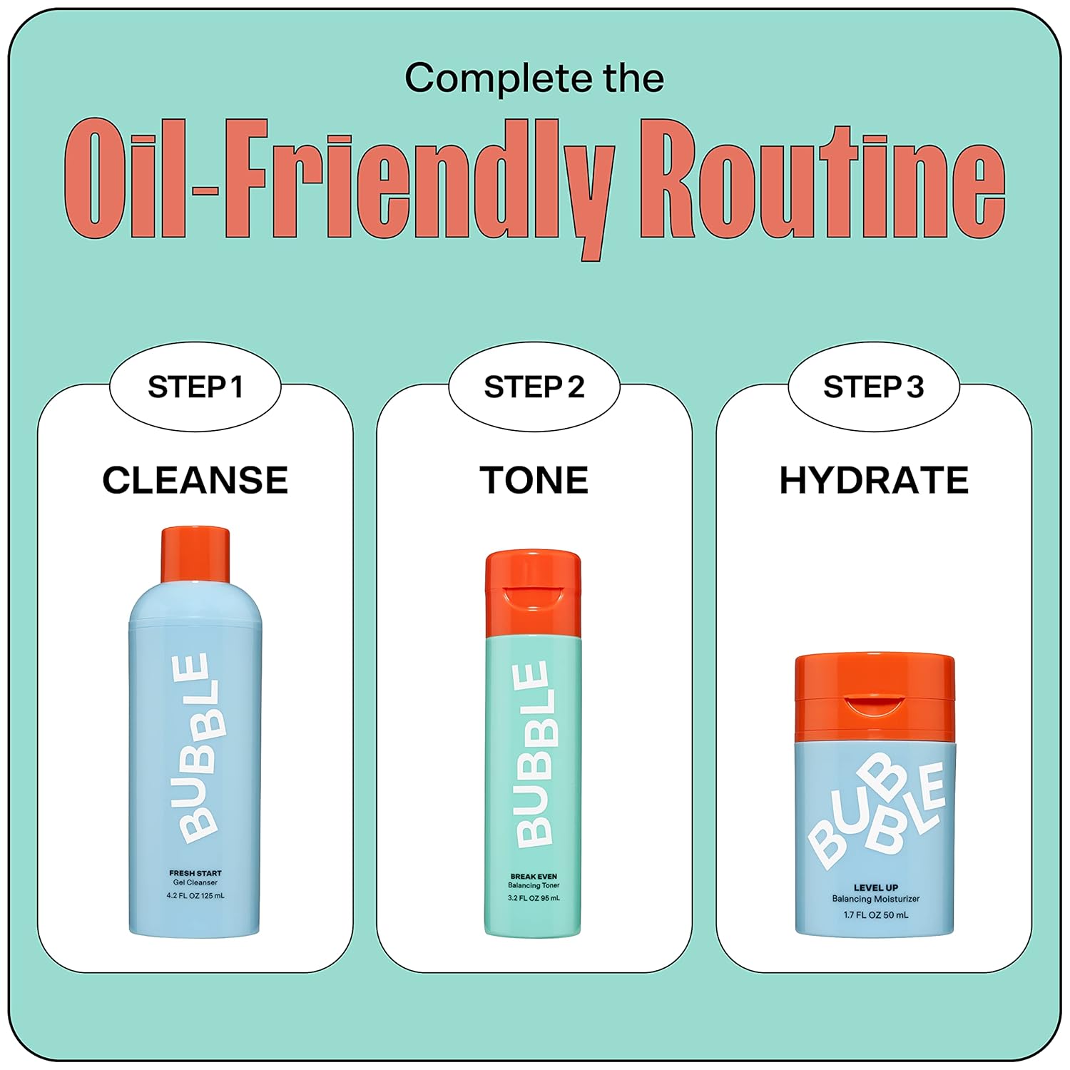Bubble Skincare Break Even Balancing Face Toner - Gentle Exfoliating Toner & Pore Minimizer for Normal to Oily Skin Types - Skin Care Formulated with Green Tea Extract and Niacinamide (100ml) - Image 6