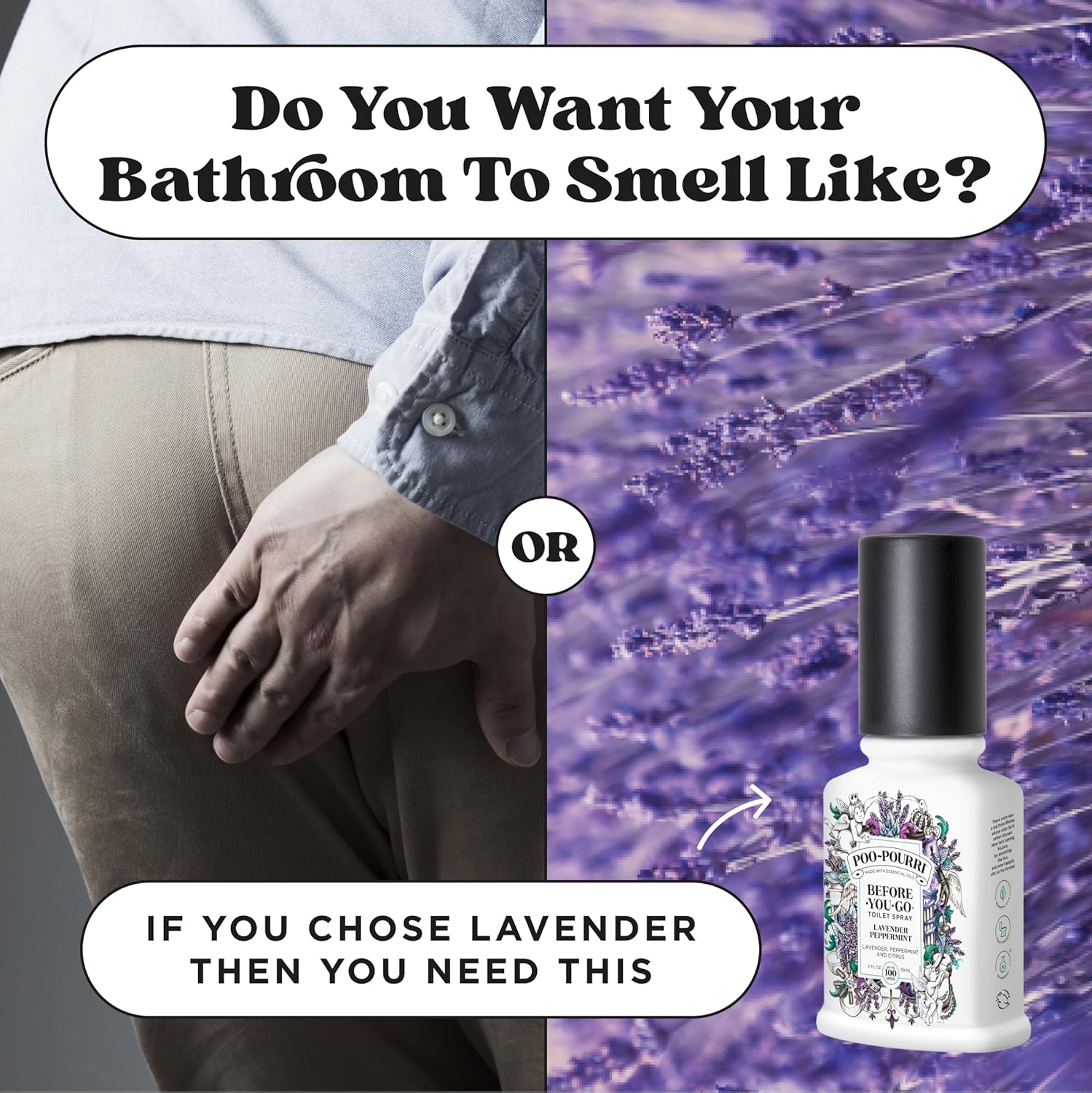 Poo-Pourri Before-You-Go Toilet Spray, Lavender Peppermint, 2 Fl Oz - Lavender, Peppermint and Citrus - Image 8