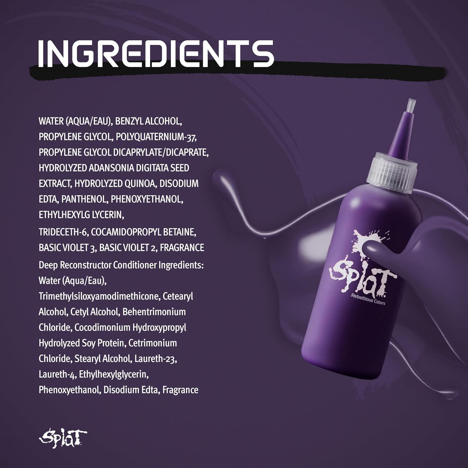 Splat Midnight Complete Semi-Permanent Vegan Hair Dye Kit 4 oz - Image 6