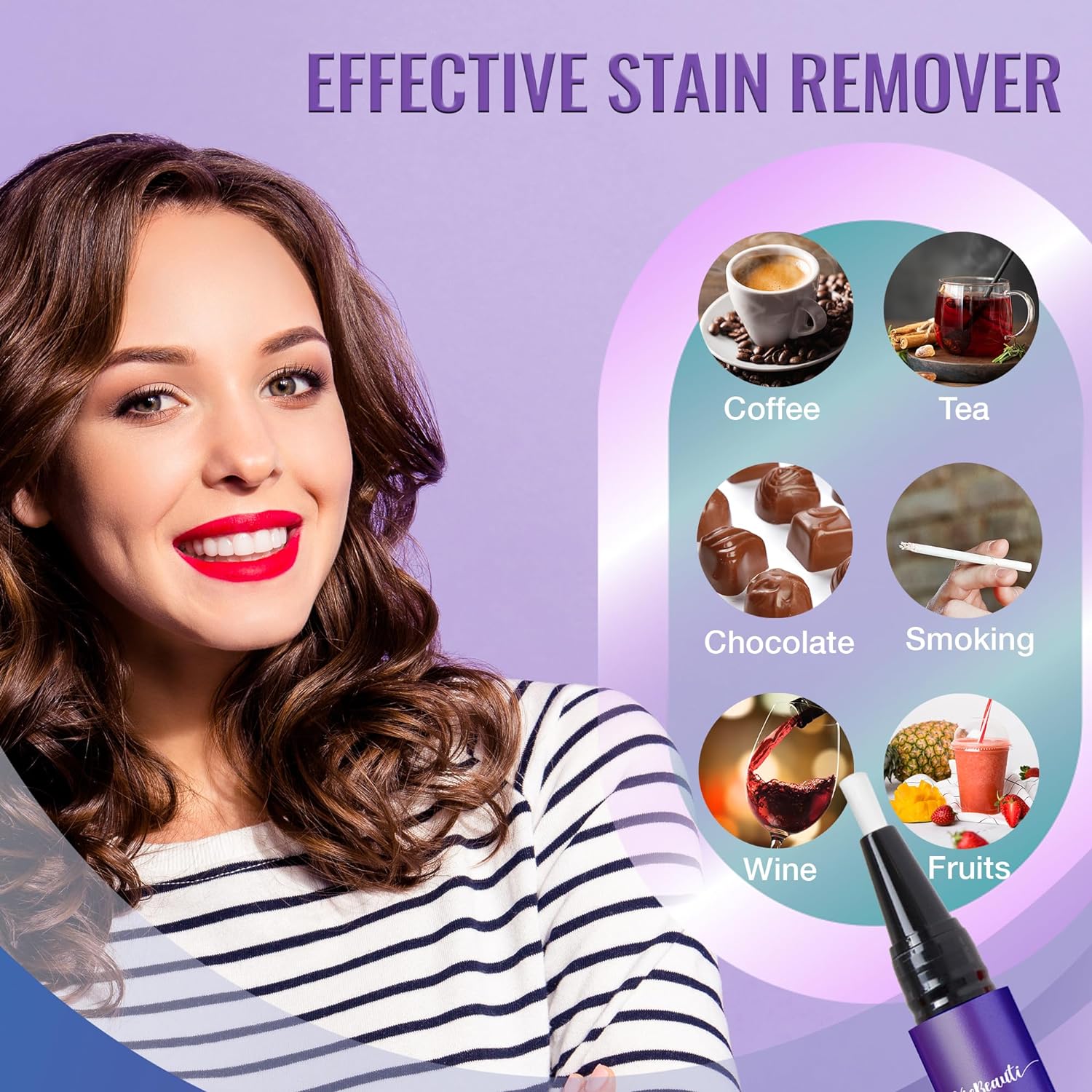 Viebeauti Sensitive Teeth Whitening Pen Gel Carbamide Peroxide 0.2 Fl Oz Stain Remover - Image 5