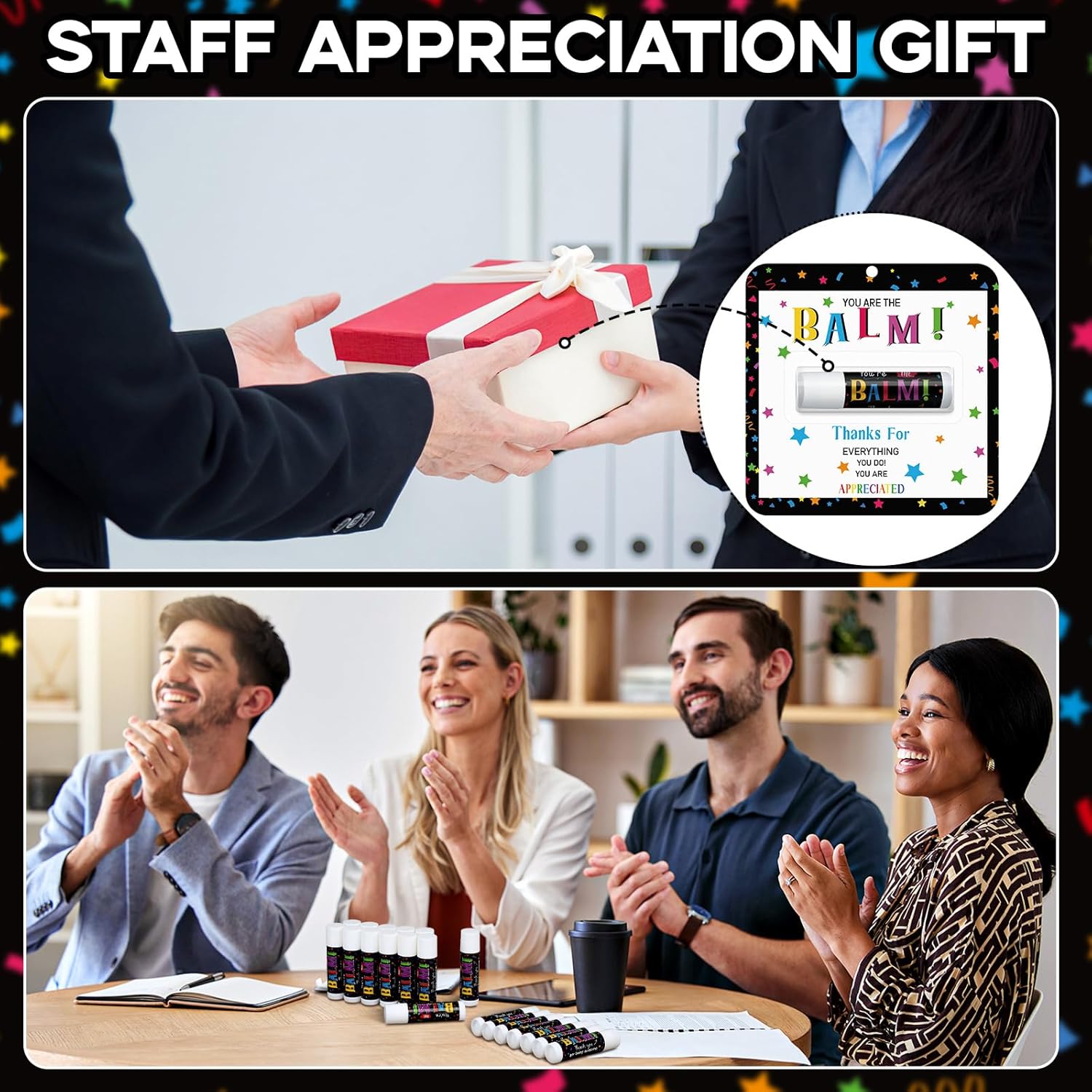 15 Pack Back to School Appreciation Gifts Lip Balm Bulk Teacher Thank You Gifts End of Year Employee Staff Team Volunteer Pastor Appreciation Party Favor for Women Men Coworker Club You're the Balm - Image 3
