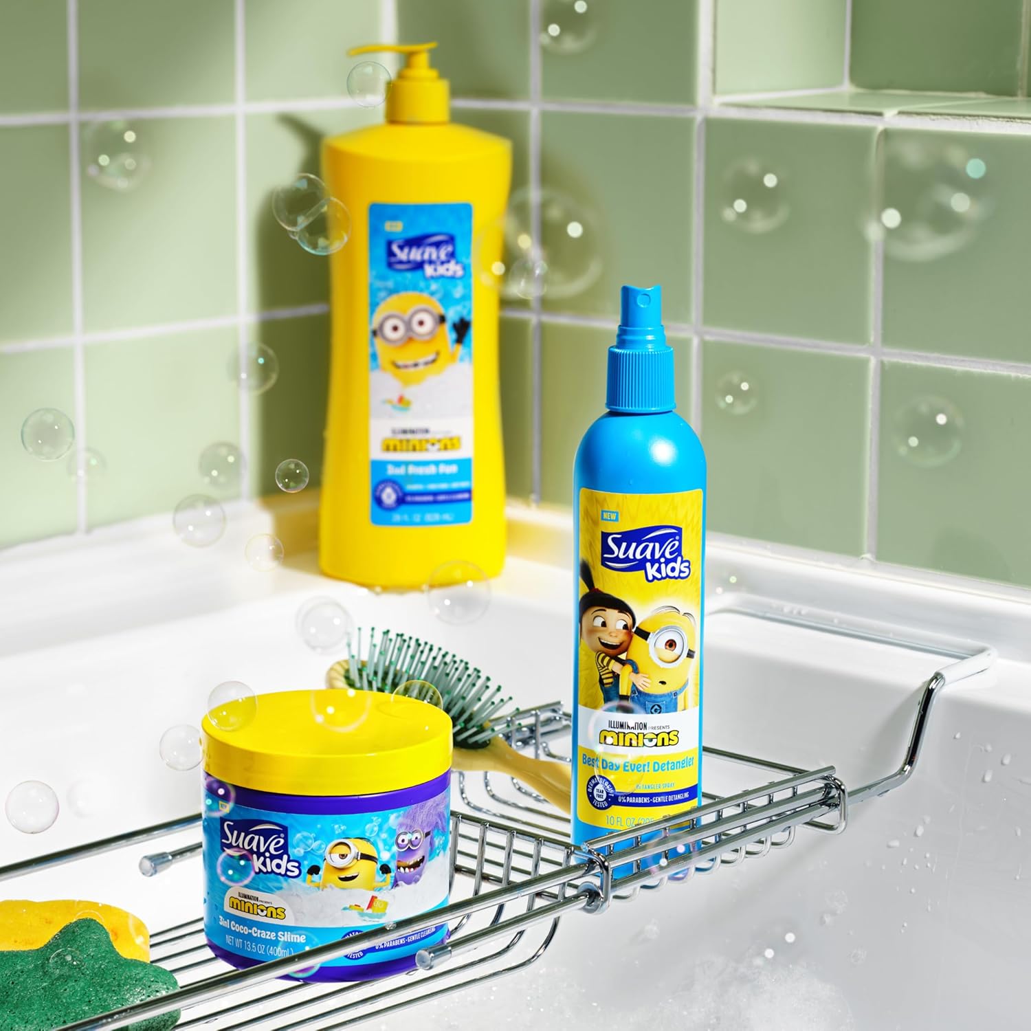 Suave Kids Minions 3-In-1 Shampoo, Conditioner, and Body Wash, For Tear-Free and Gentle Cleansing, 28 oz(Pack of 4) - Image 6