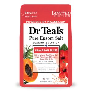 Dr Teal's Epsom Salt Magnesium Soak, Limited Edition Hawaiian Bliss, 3lbs