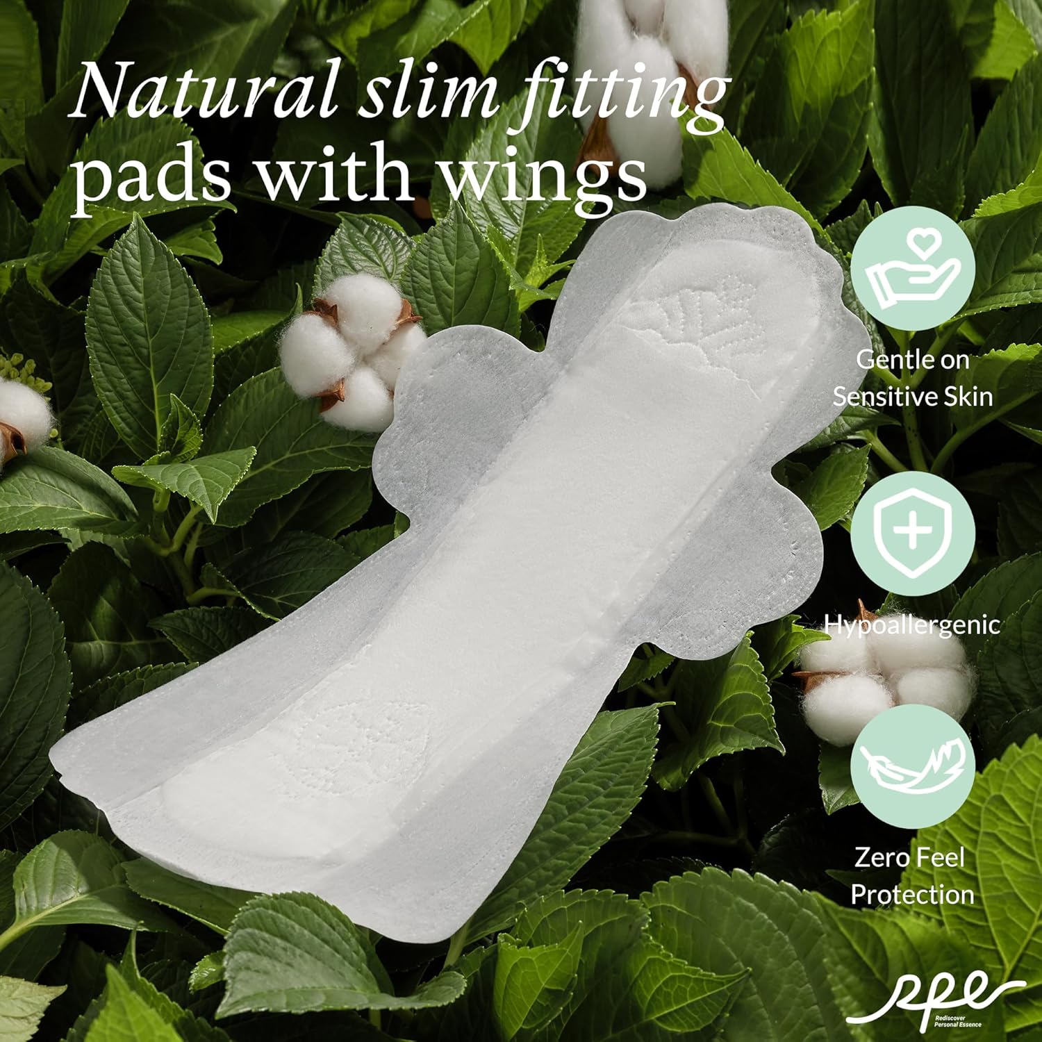 Organic Ultra Thin Overnight Pads for Women, Extra Heavy Flow, Size 5, 36 Count - Image 2