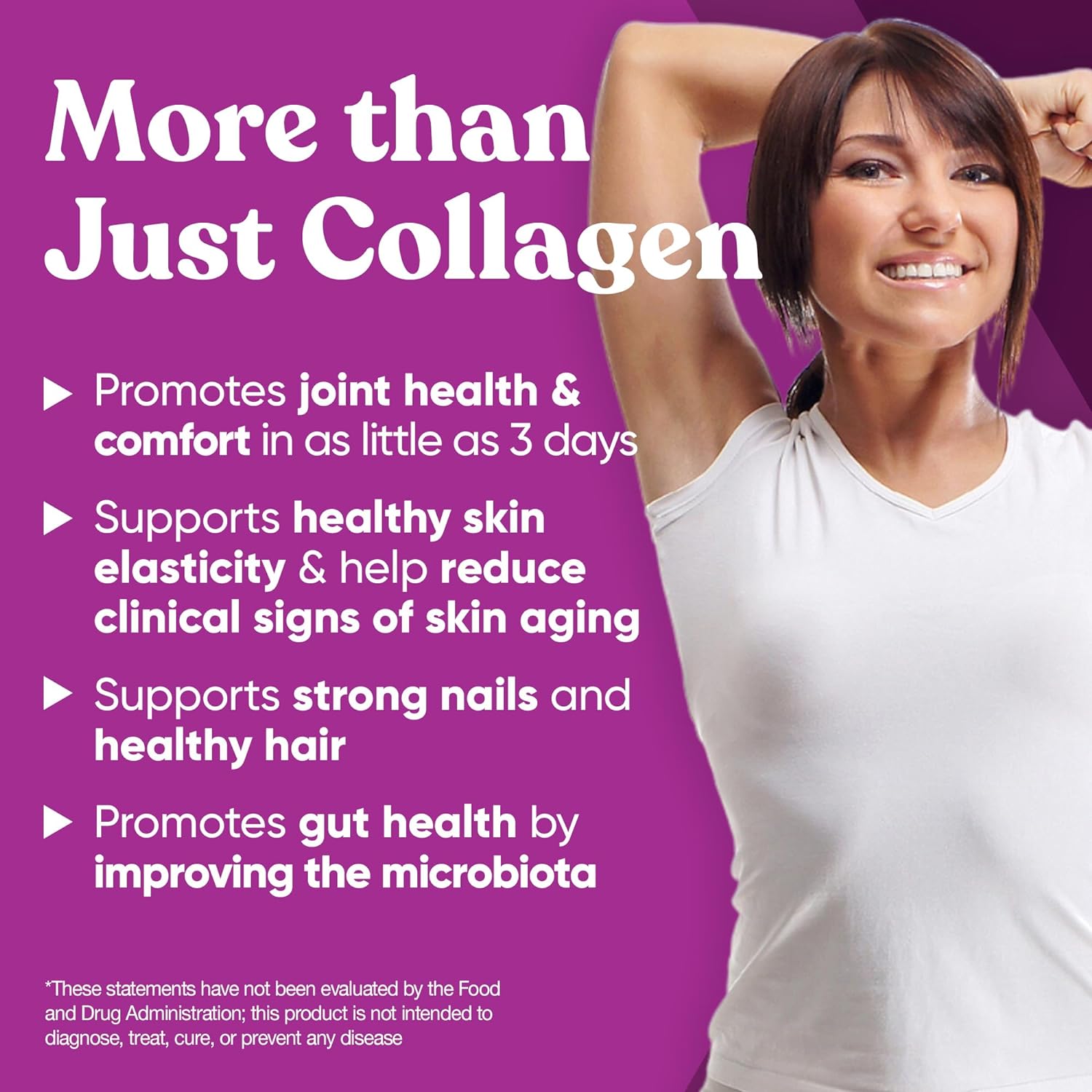 Move & Glow Collagen Pills for Women & Men – Vegetarian Multi-Collagen (Type I-V-X) with 9 Plant-based Superfoods for Skin Health & Joint Support – Biotin, Vitamin C, Vitamin E, 60 Vegetarian Capsules - Image 2