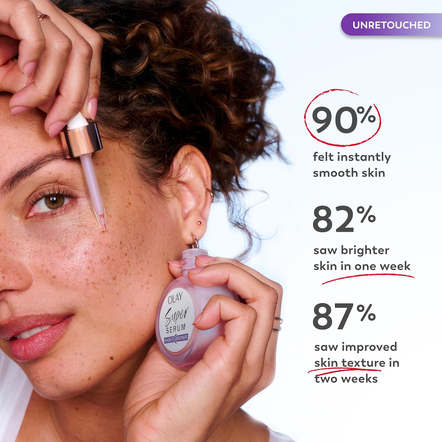 Olay Super Serum Night Repair, Fragrance-Free - Niacinamide, Peptide, Salicylic & Lactic Acid, Glycerin β- 5-in-1 Skin Care Benefits - Hydrating, Evens Tone, Reduces Dark Spots, Anti-Aging, 1.0 Oz - Image 4