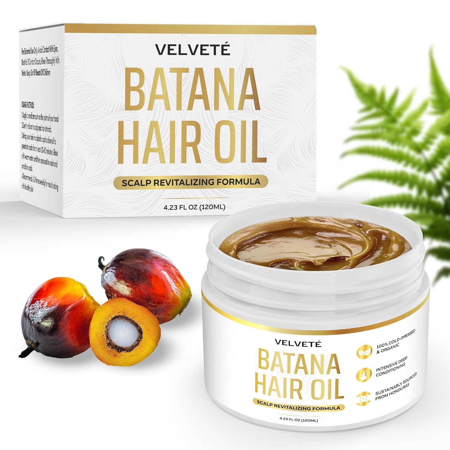 Raw & Pure Batana Oil 4.23 Oz for Natural Hair Growth and Strength - Image 2