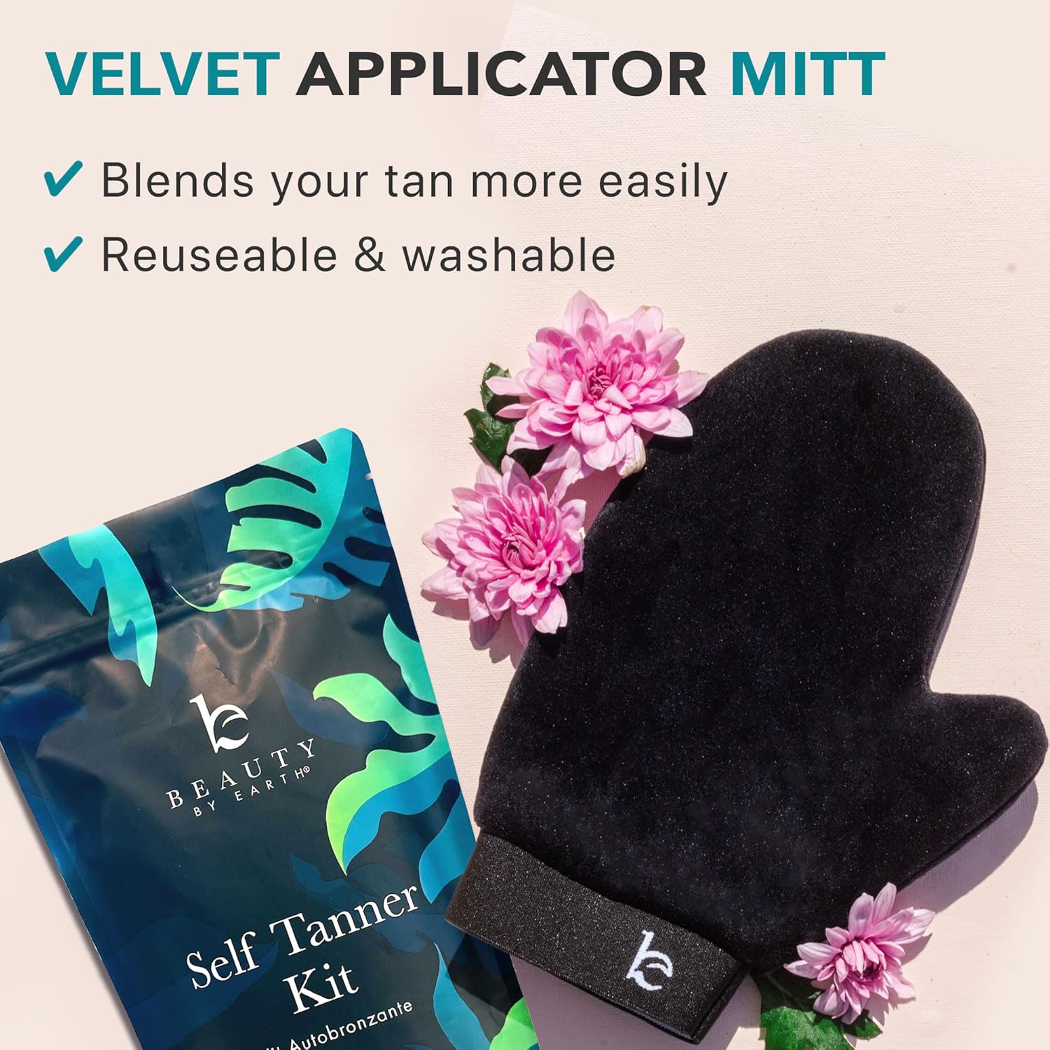 Self Tanner Tanning Mousse Kit - USA Made with Natural & Organic Ingredients, Self Tanner Mousse and Mitt, Tan Kit, Fake Tan Tanning Foam, Medium to Dark, Sunless Tanners Best Sellers - Image 6