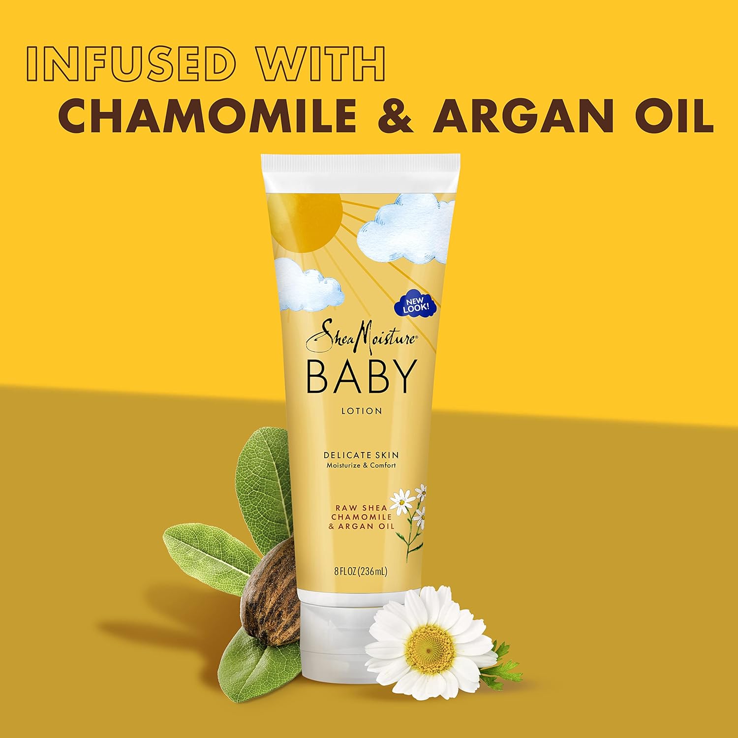 SheaMoisture Baby Lotion for Dry Skin and Clear Skin Raw Shea, Chamomile and Argan Oil with Shea Butter 8 oz - Image 4