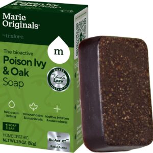 Marie's Original Poison Ivy Soap Bar | All Natural Poison Ivy Treatment | Anti-Itch Skin Cleanser Bar Wash for Poison Ivy, Poison Oak & Sumac | Removes Oils, Soothes & Relieves Rashes | 2.9 ounces