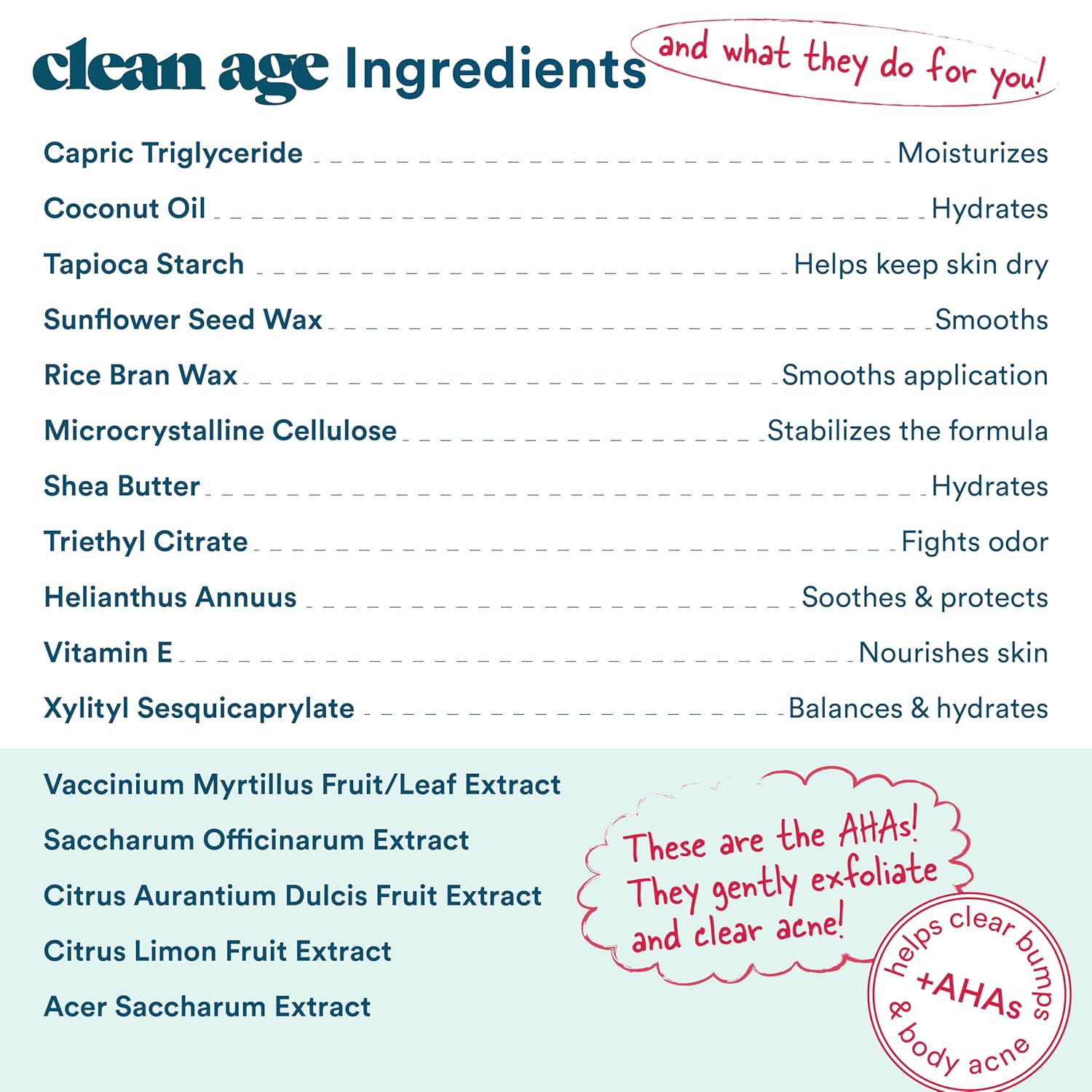 Teen AHA Aluminum-Free Deodorant for Sensitive Skin, Cedar & Sea Salt, 2.25 oz - Image 5
