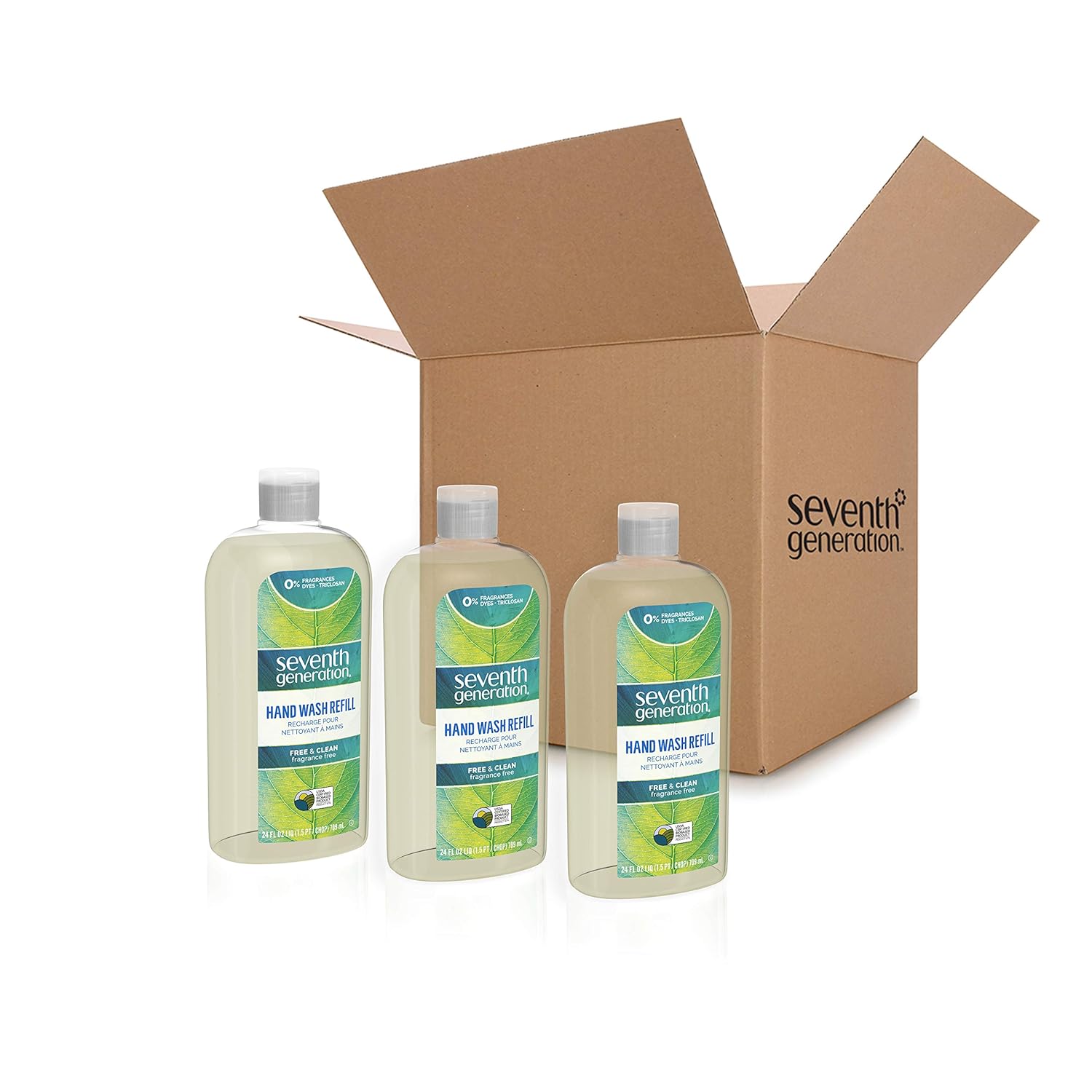 Seventh Generation Free & Clean Unscented Liquid Hand Wash Refill 24 fl oz - Image 11