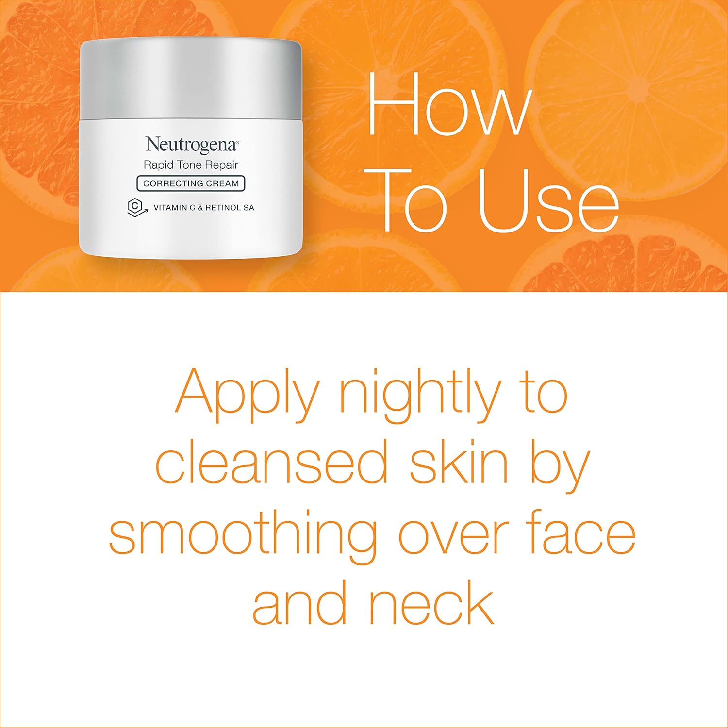 Neutrogena Rapid Tone Repair Retinol Vitamin C Face Moisturizer 1.7 oz Duo Pack - Image 5